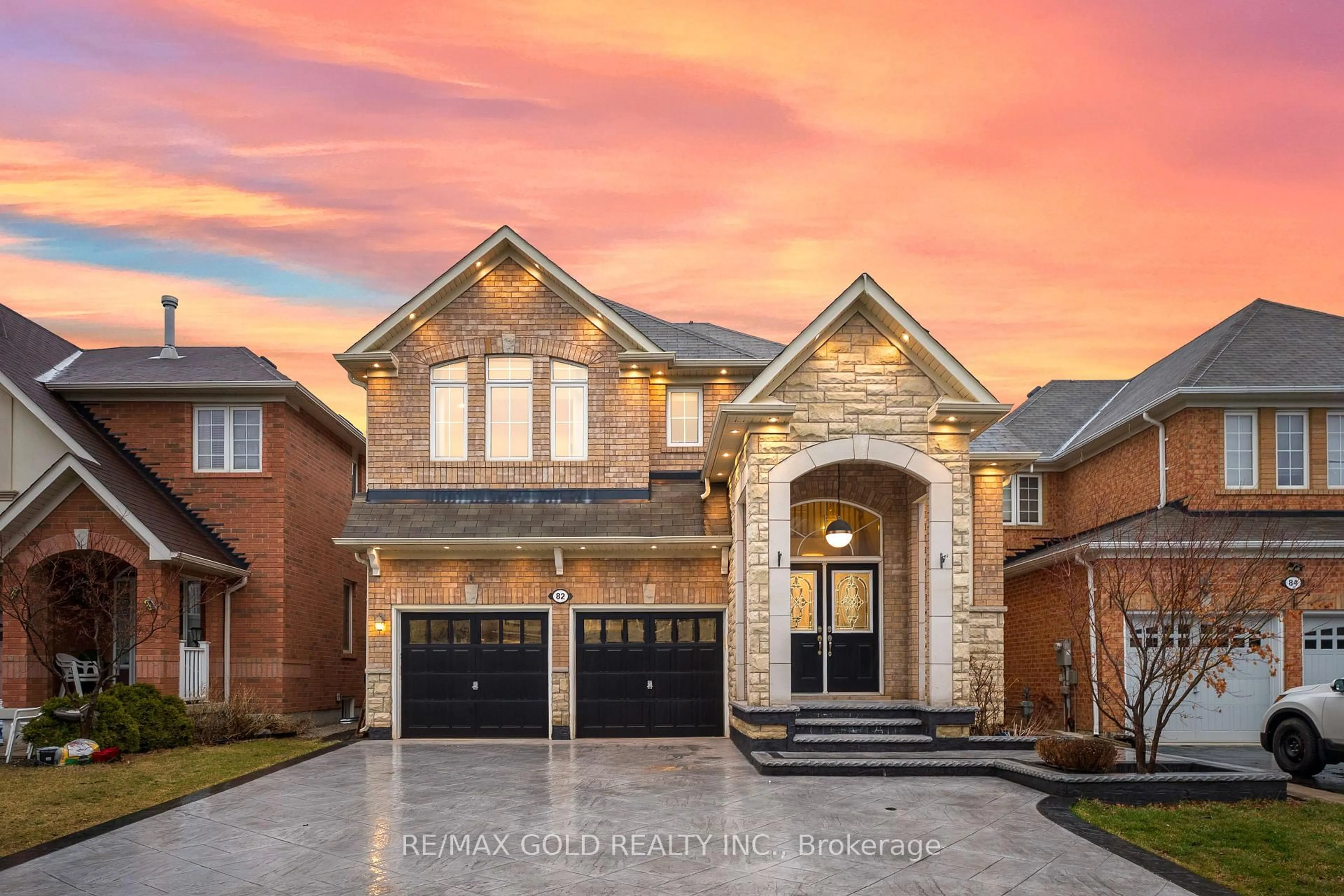 Home with brick exterior material, street for 82 Seascape Cres, Brampton Ontario L6P 3C6