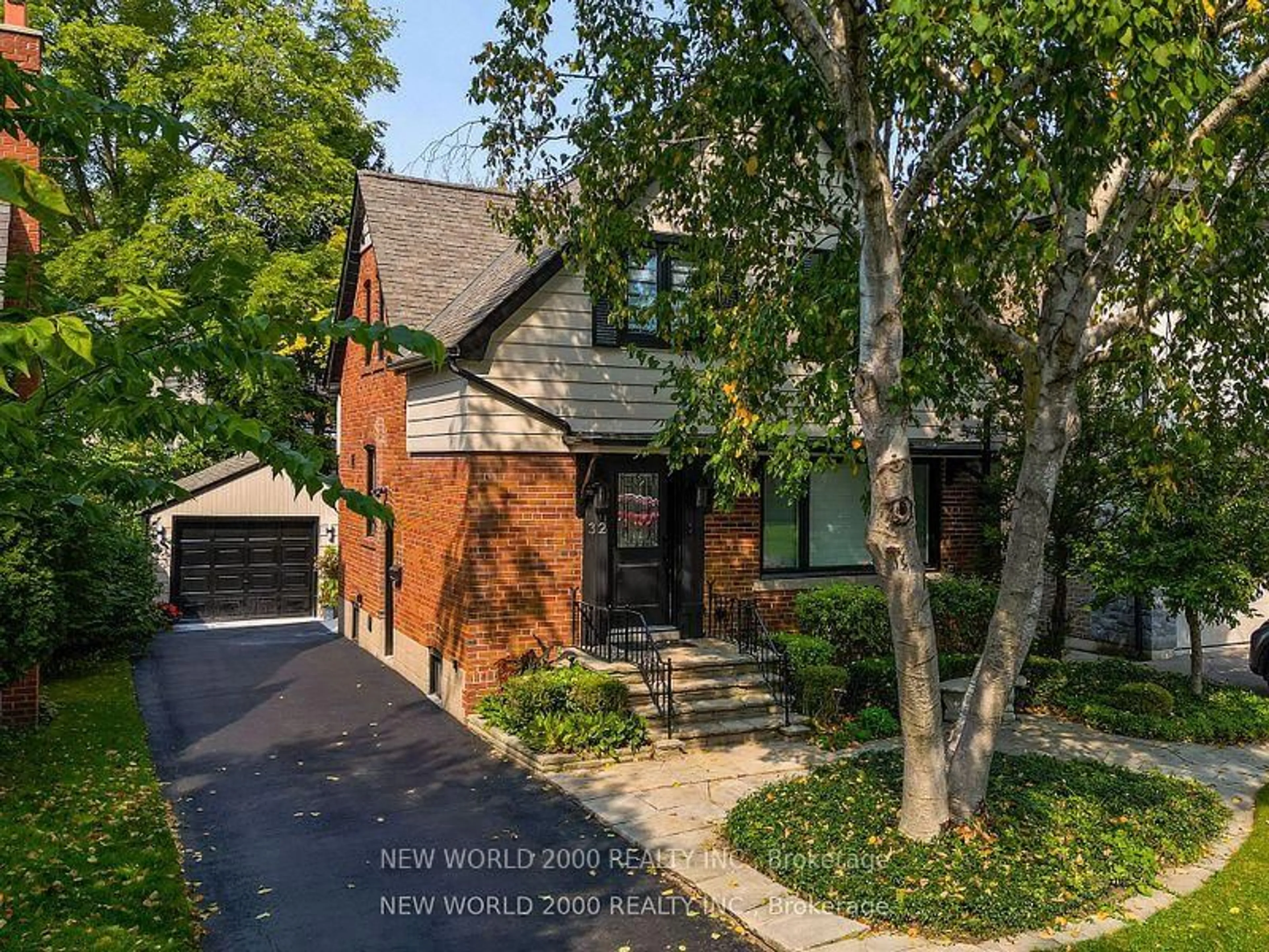 Home with brick exterior material, street for 32 Edwalter Ave, Toronto Ontario M8Y 1Z3