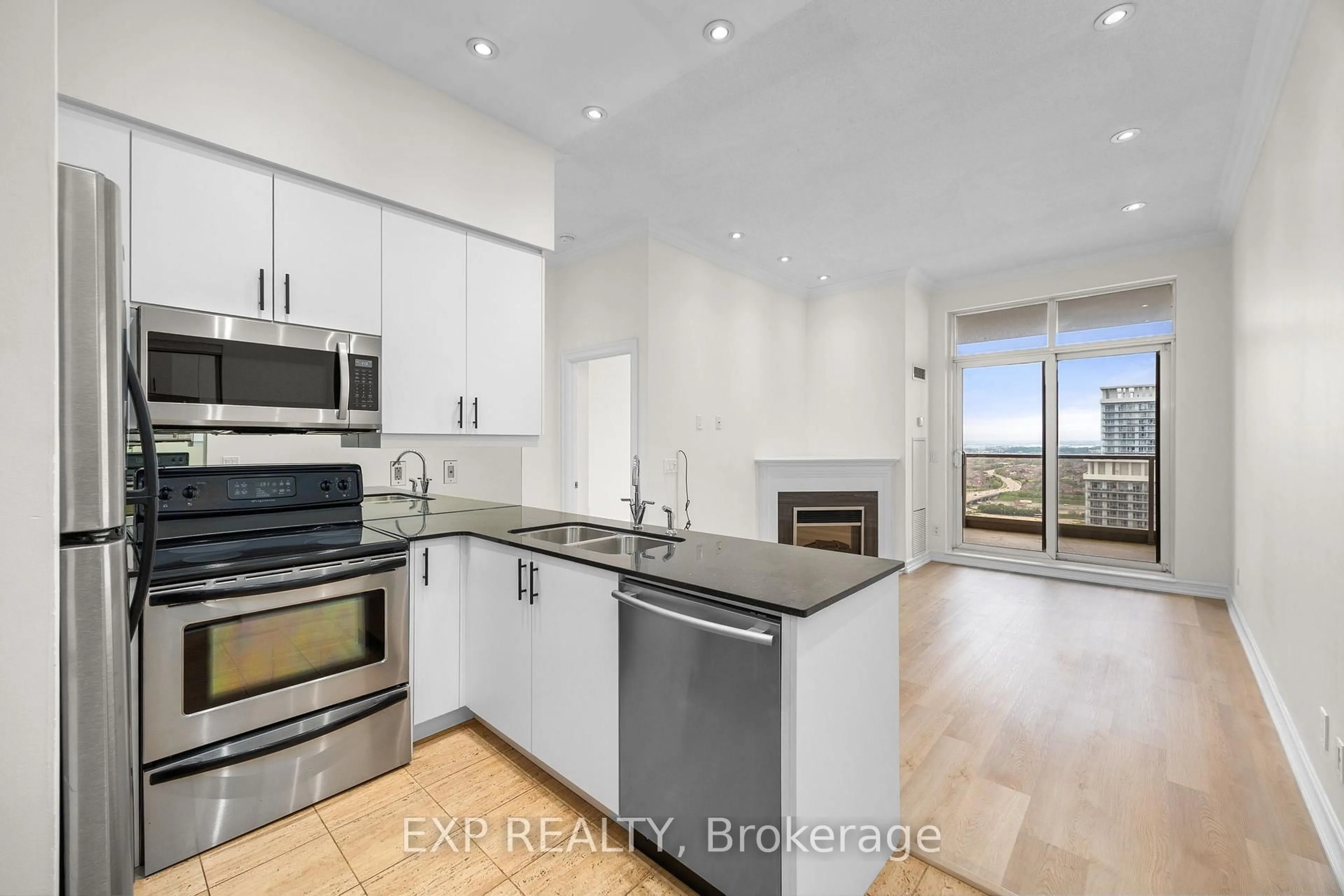 Open concept kitchen, unknown for 4090 Living Arts Dr #3105, Mississauga Ontario L5B 4M8