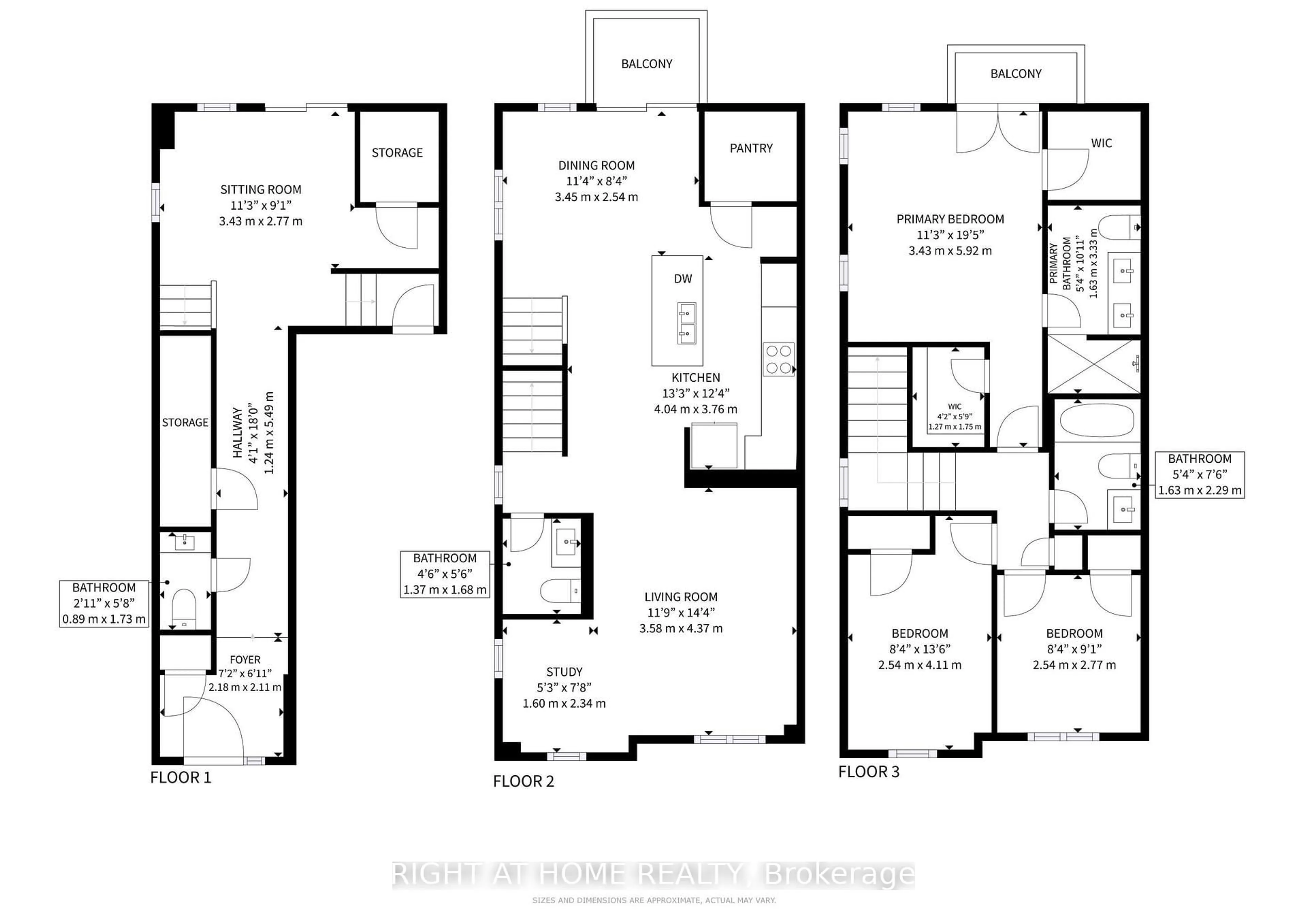 Floor plan for 197 Wyndham St, Mississauga Ontario L5M 2S5