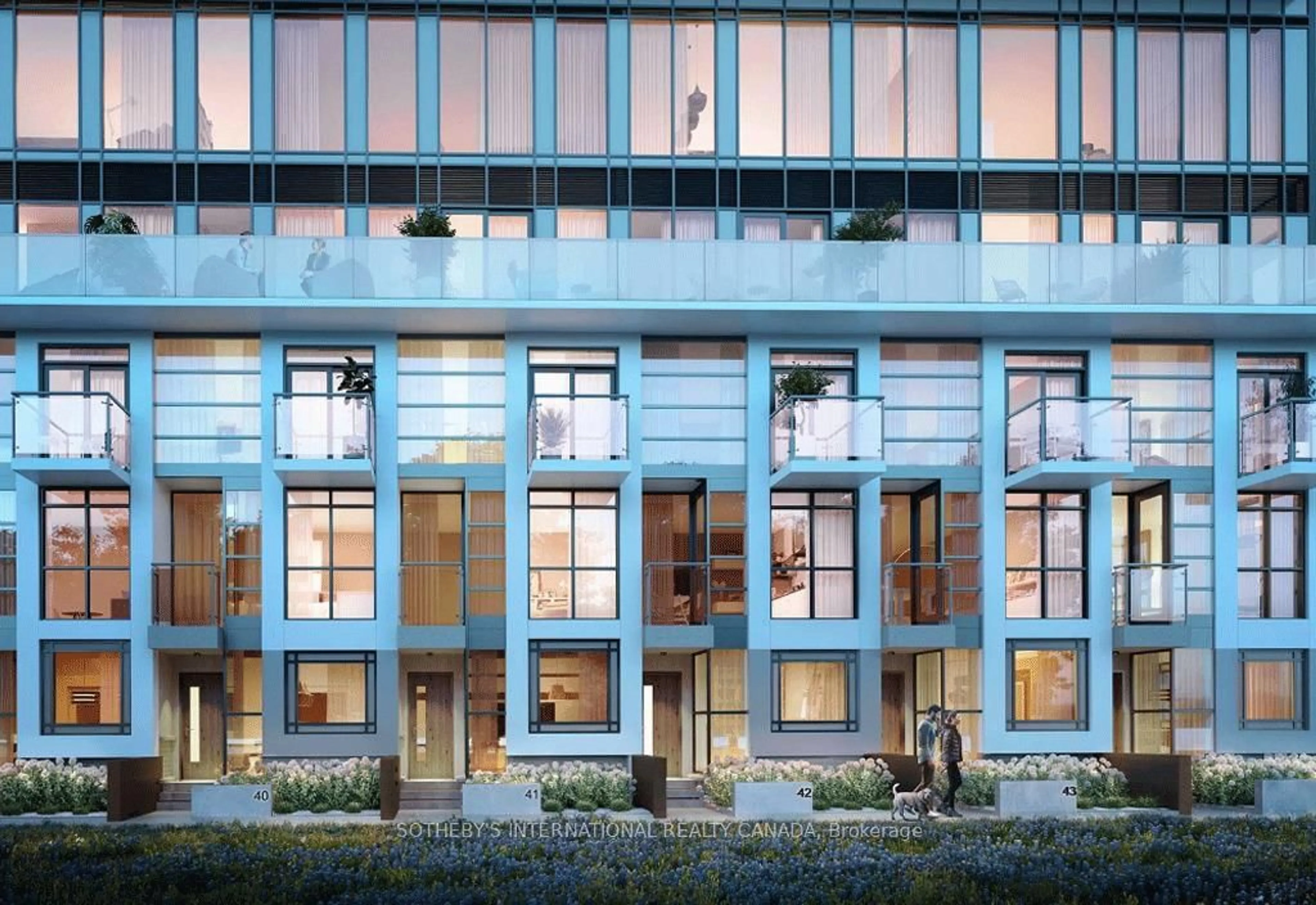 Indoor foyer for 251 Manitoba St #TH-113, Toronto Ontario M8Y 4G9