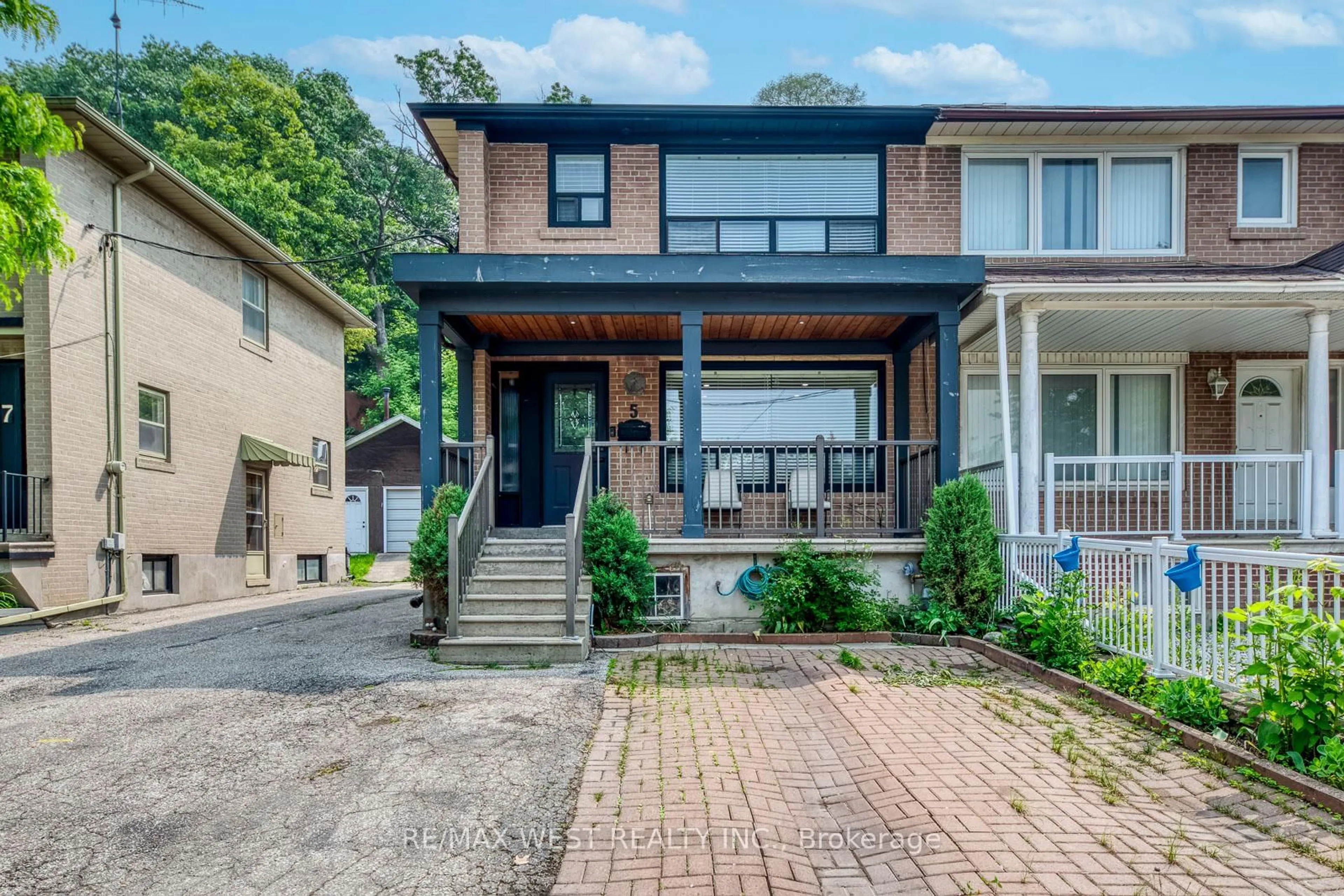 Home with brick exterior material, street for 5 Hilldale Rd, Toronto Ontario M6N 3Y1