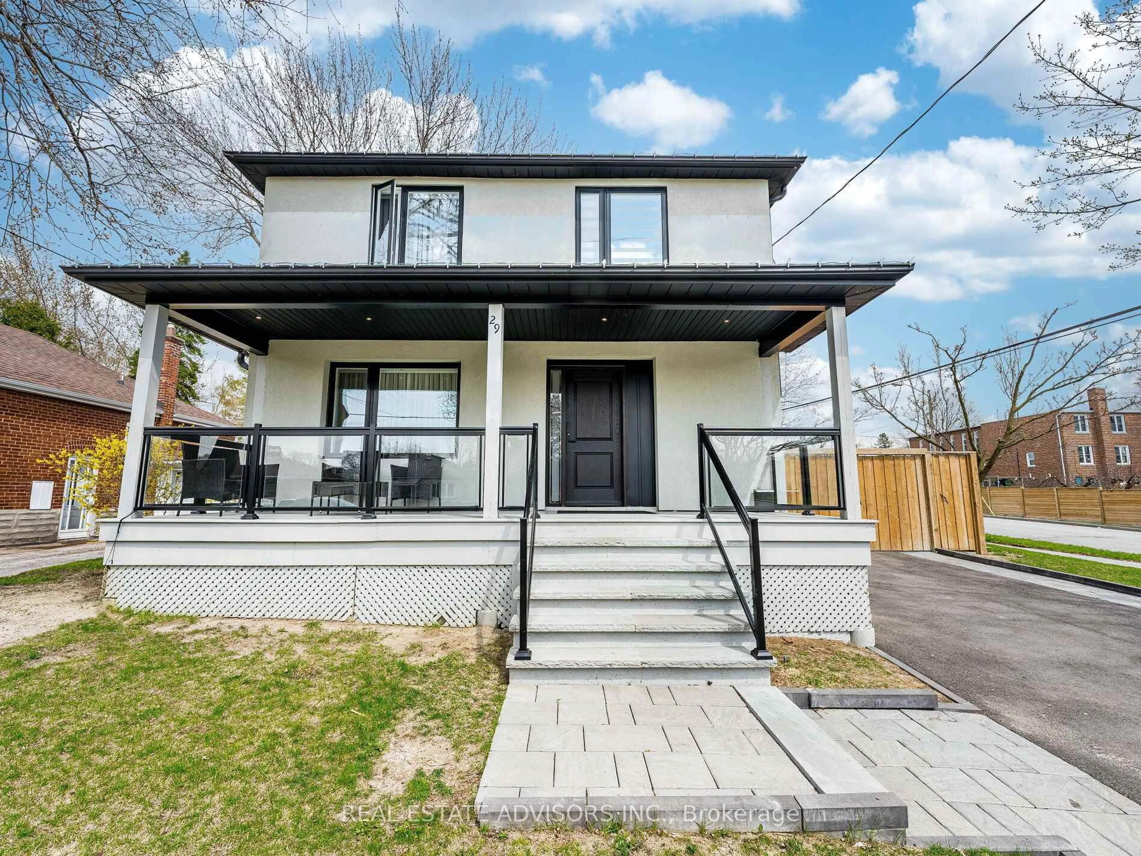Home with vinyl exterior material, street for 29 Ranwood Dr, Toronto Ontario M9N 3G2