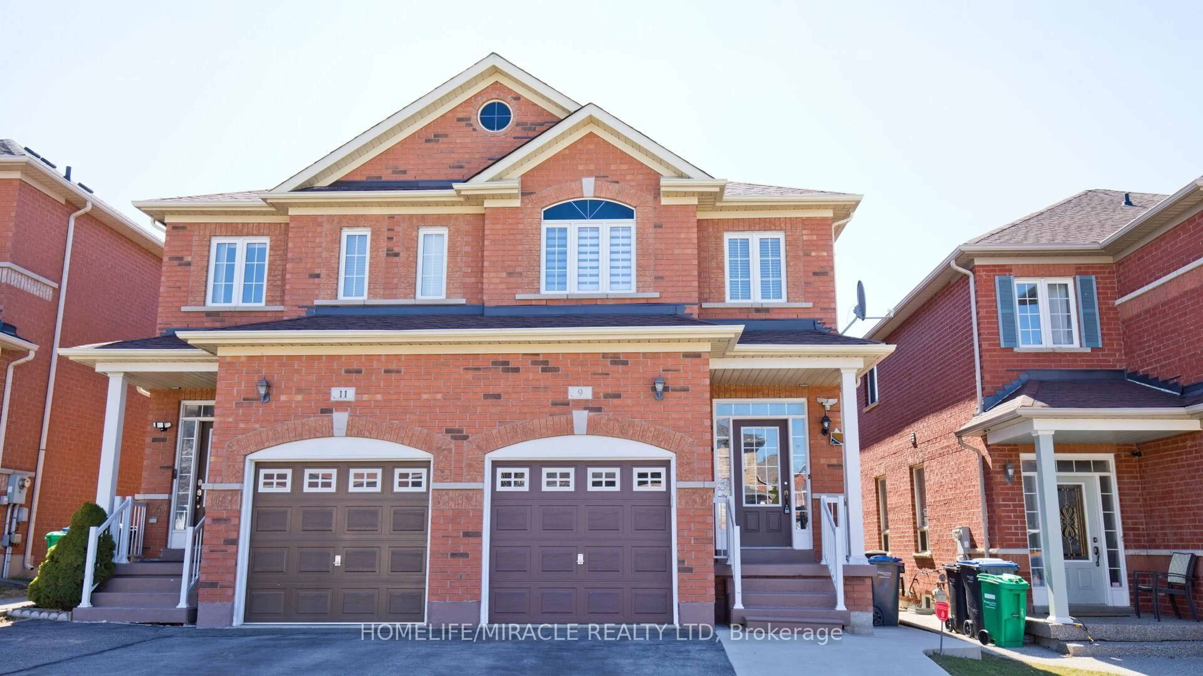 Home with brick exterior material, street for 9 Rainy Dale Rd, Brampton Ontario L6V 4S7