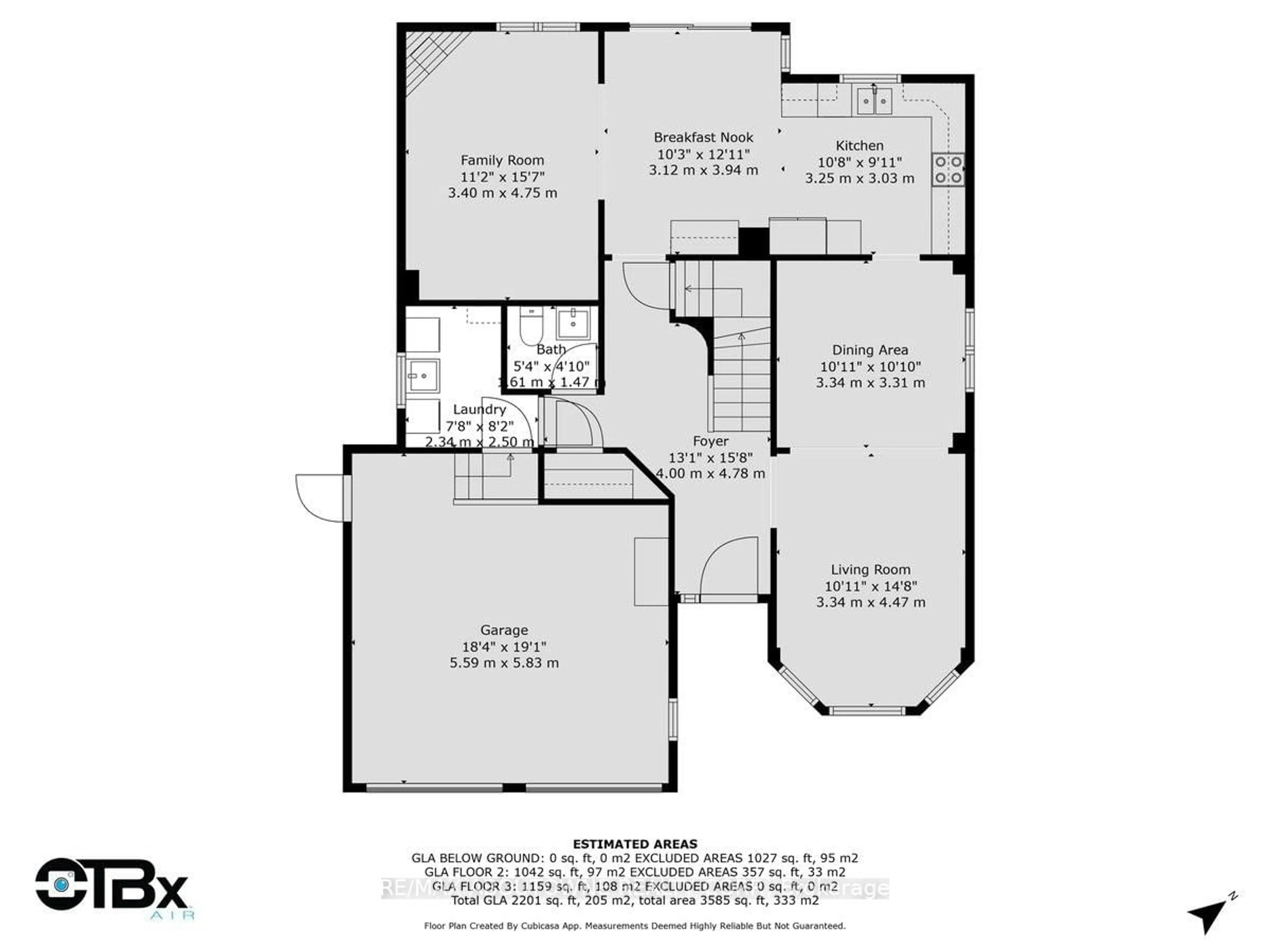 Floor plan for 15 Culham St, Oakville Ontario L6H 1G3