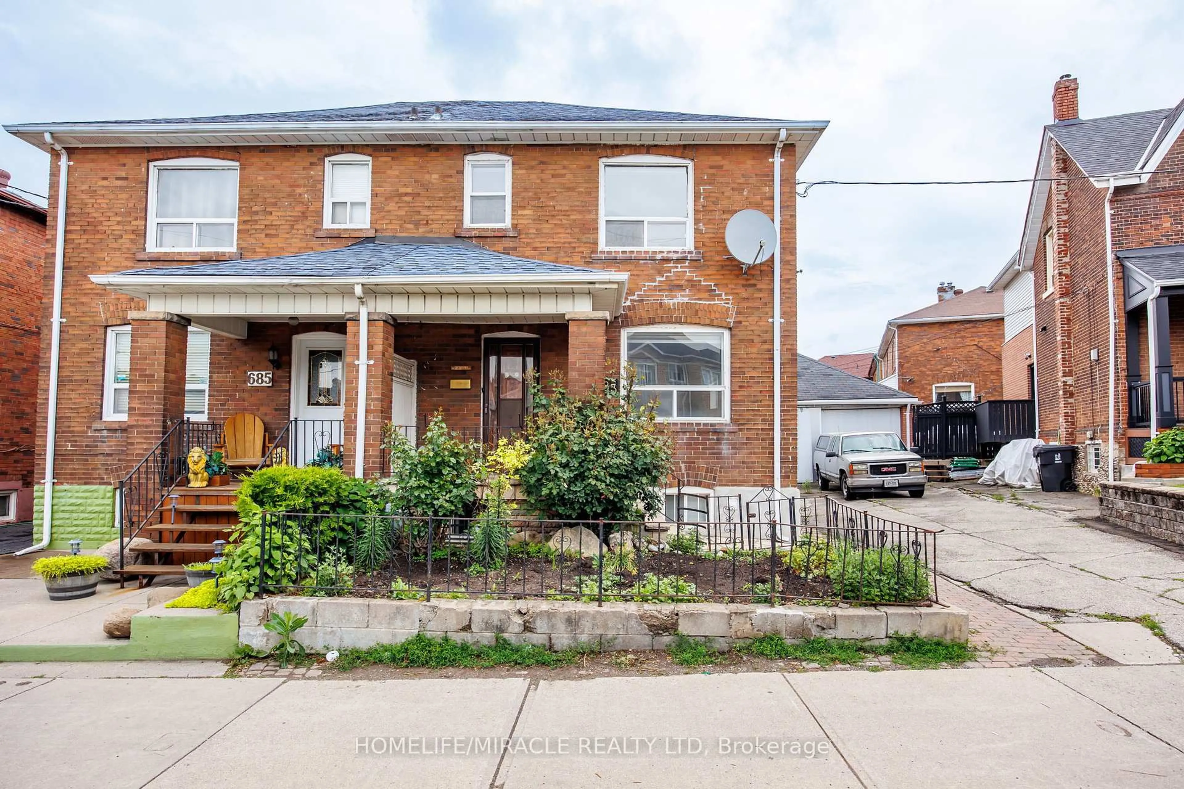 Home with brick exterior material, street for 683 Old Weston Rd, Toronto Ontario M6N 3B6