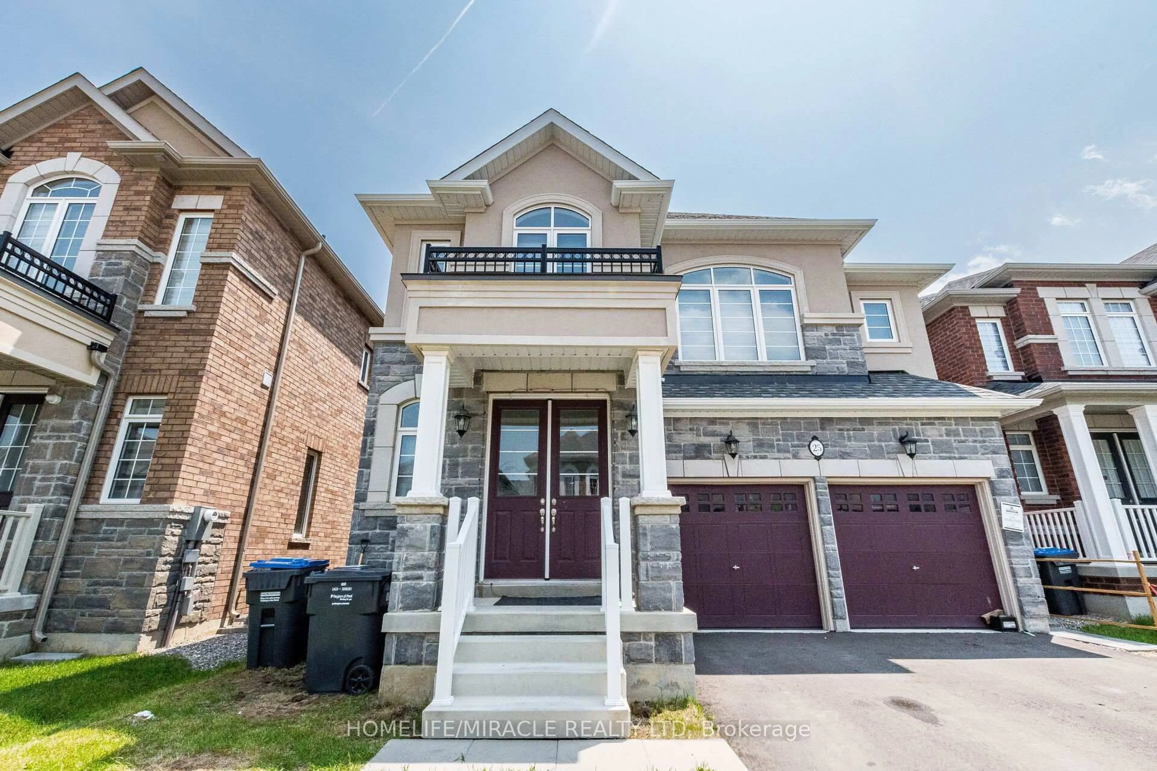 Home with brick exterior material, street for 25 Kambalda Rd, Brampton Ontario L7A 5J3