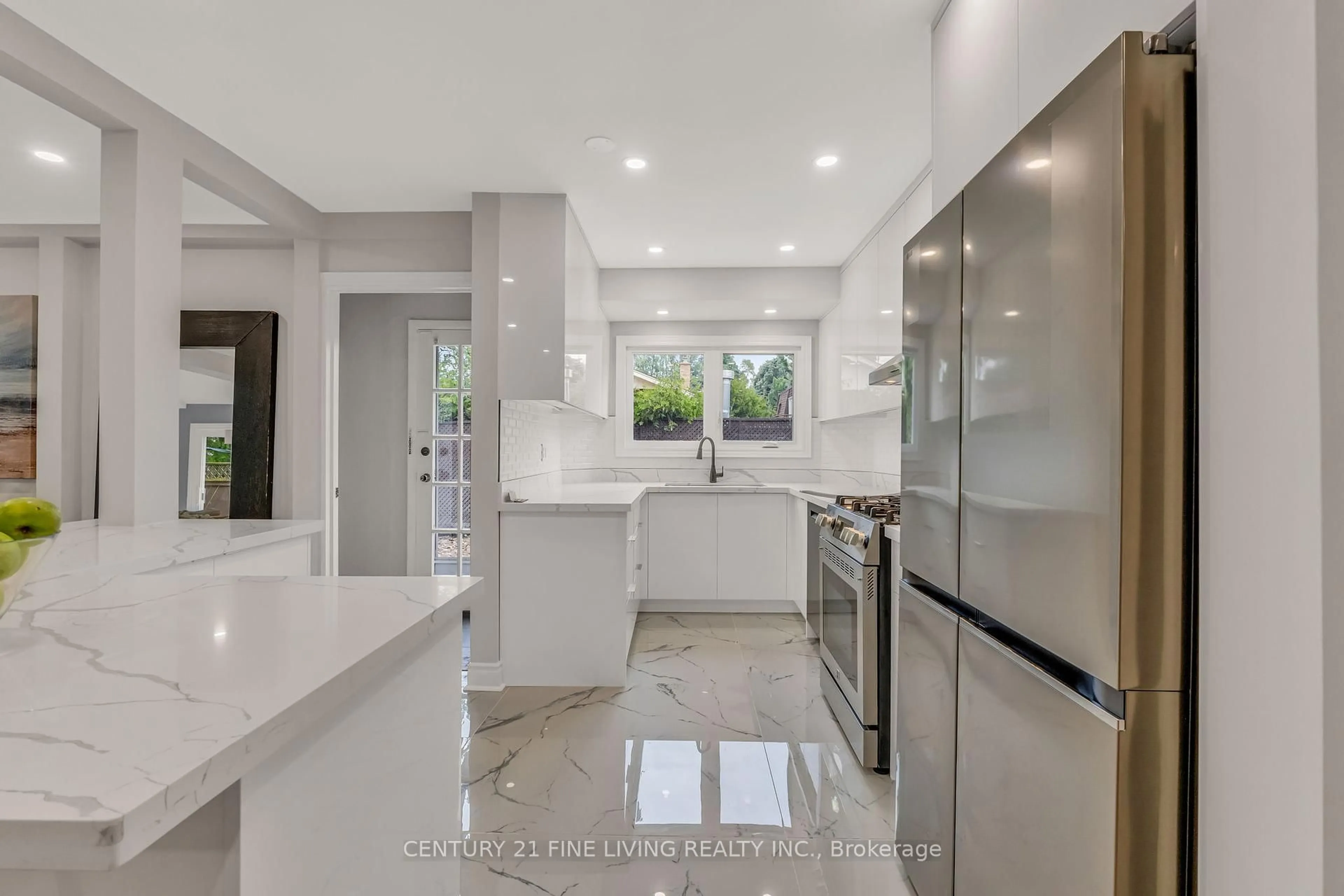 Contemporary kitchen, ceramic/tile floor for 46 Rossburn Dr, Toronto Ontario M9C 2P8