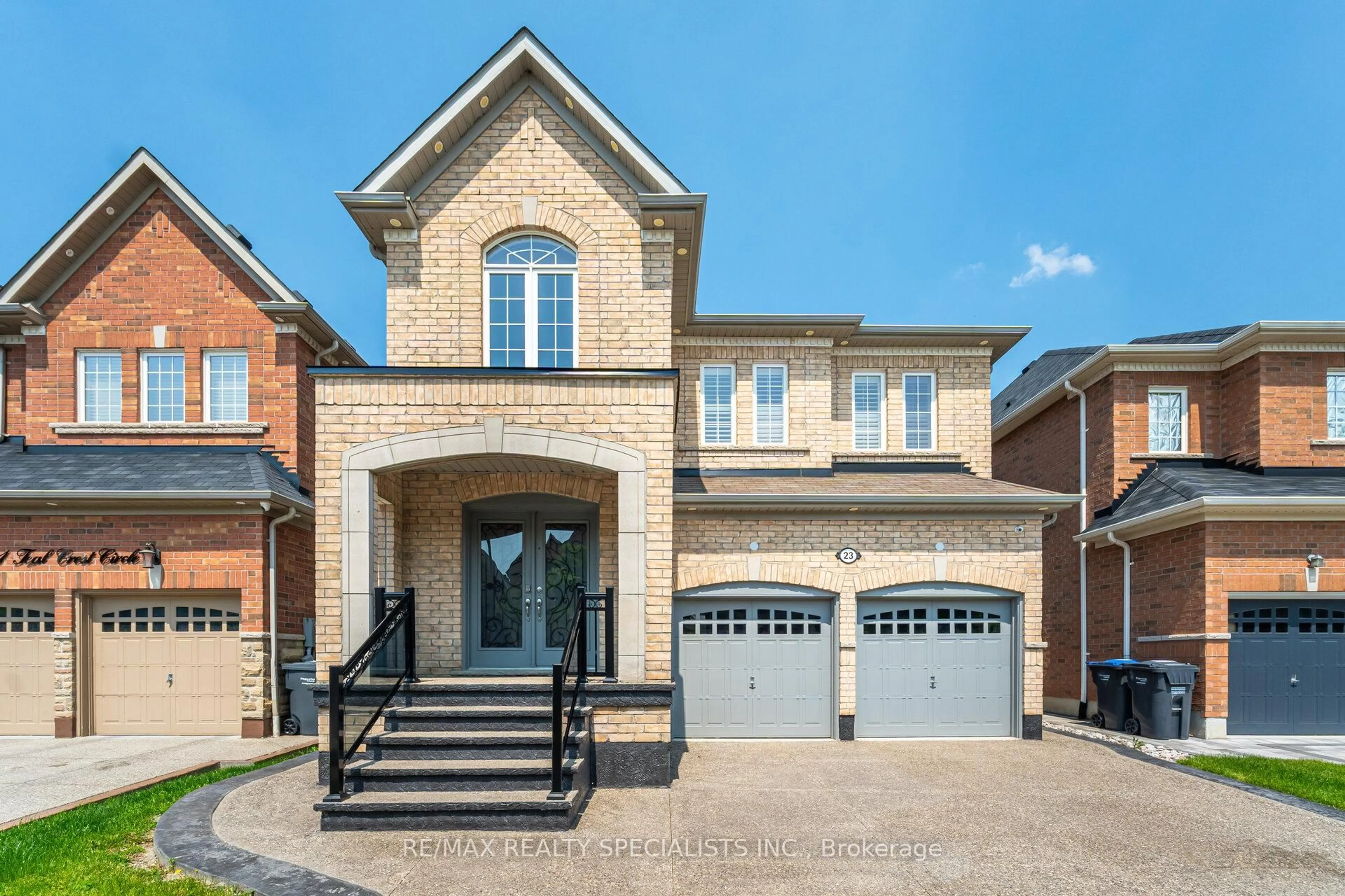 Home with brick exterior material, street for 23 Teal Crest Circ, Brampton Ontario L6X 2Z6