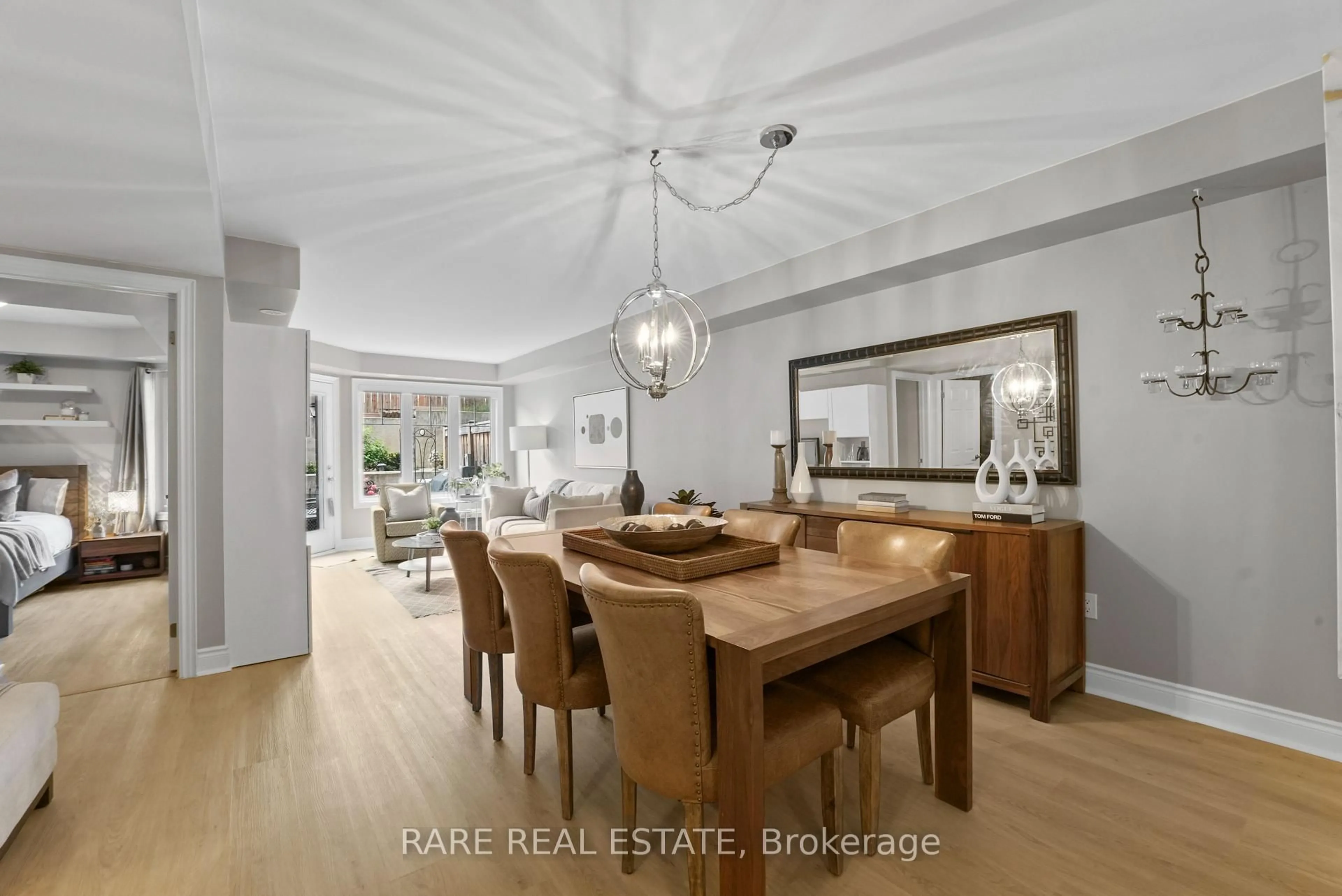 Dining room, wood/laminate floor for 2420 Baronwood Dr #1201, Oakville Ontario L6M 0X6