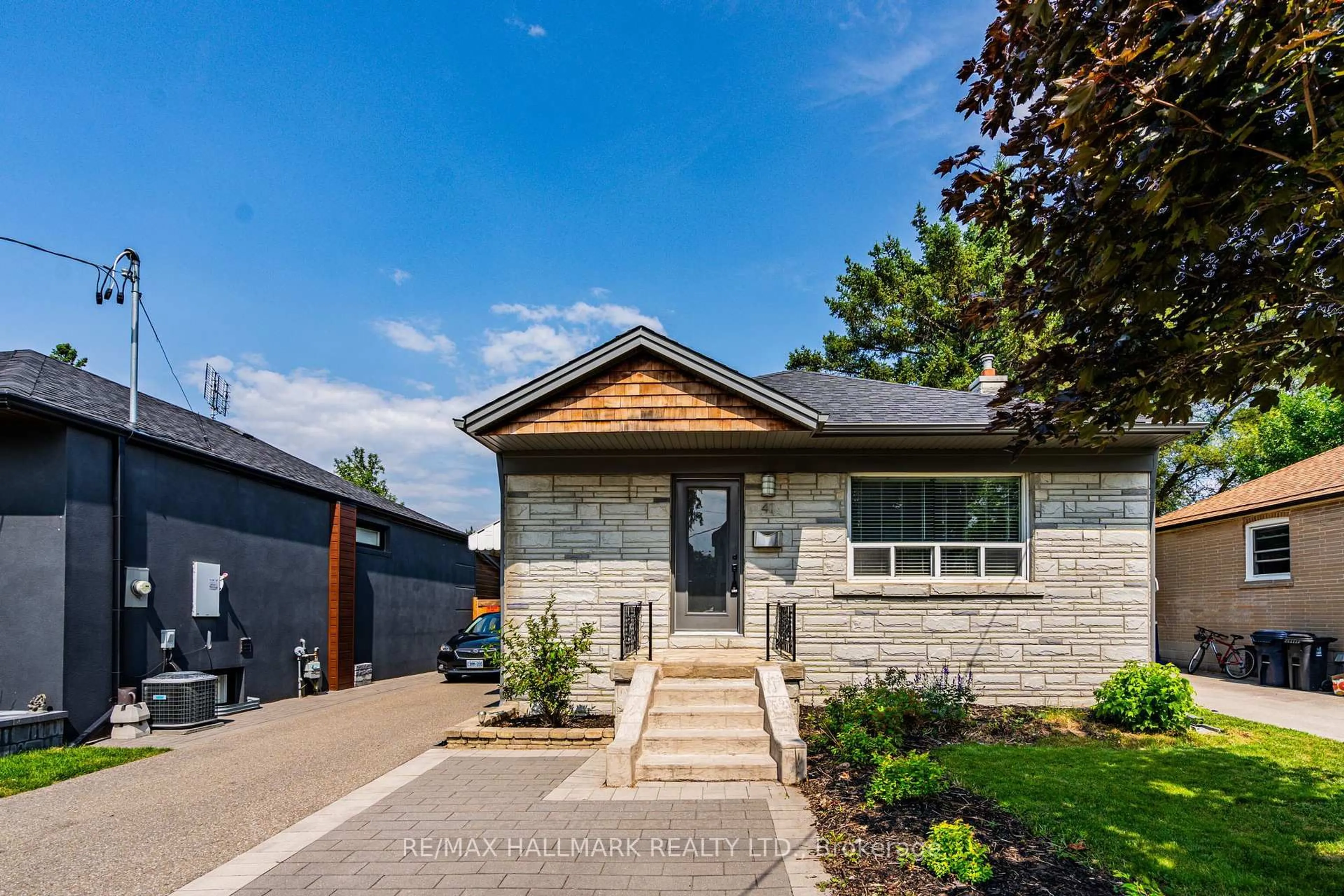 Home with brick exterior material, street for 41 Treeview Dr, Toronto Ontario M8W 4C1