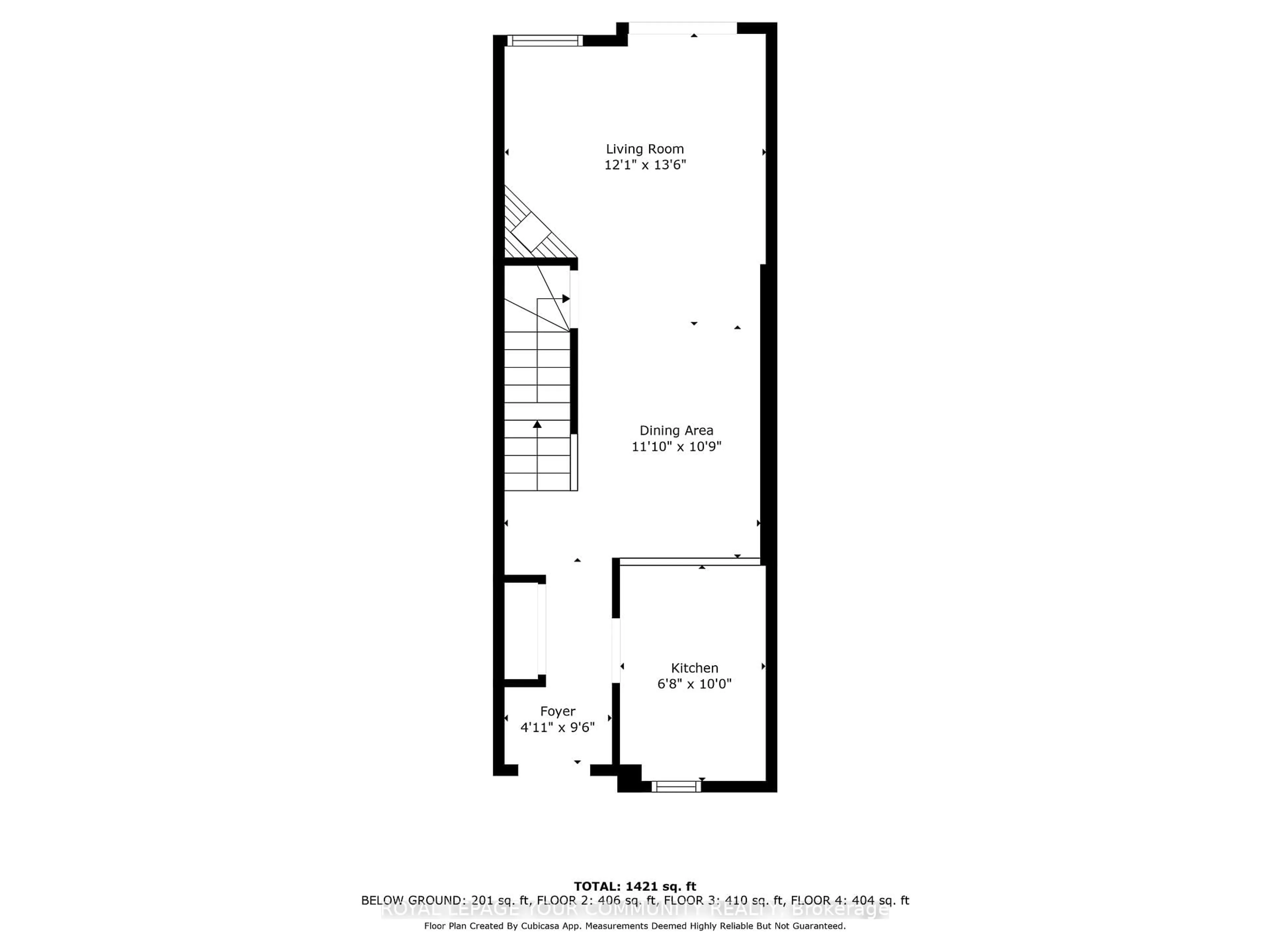 Floor plan for 210 Manitoba St #13, Toronto Ontario M8Y 4G7