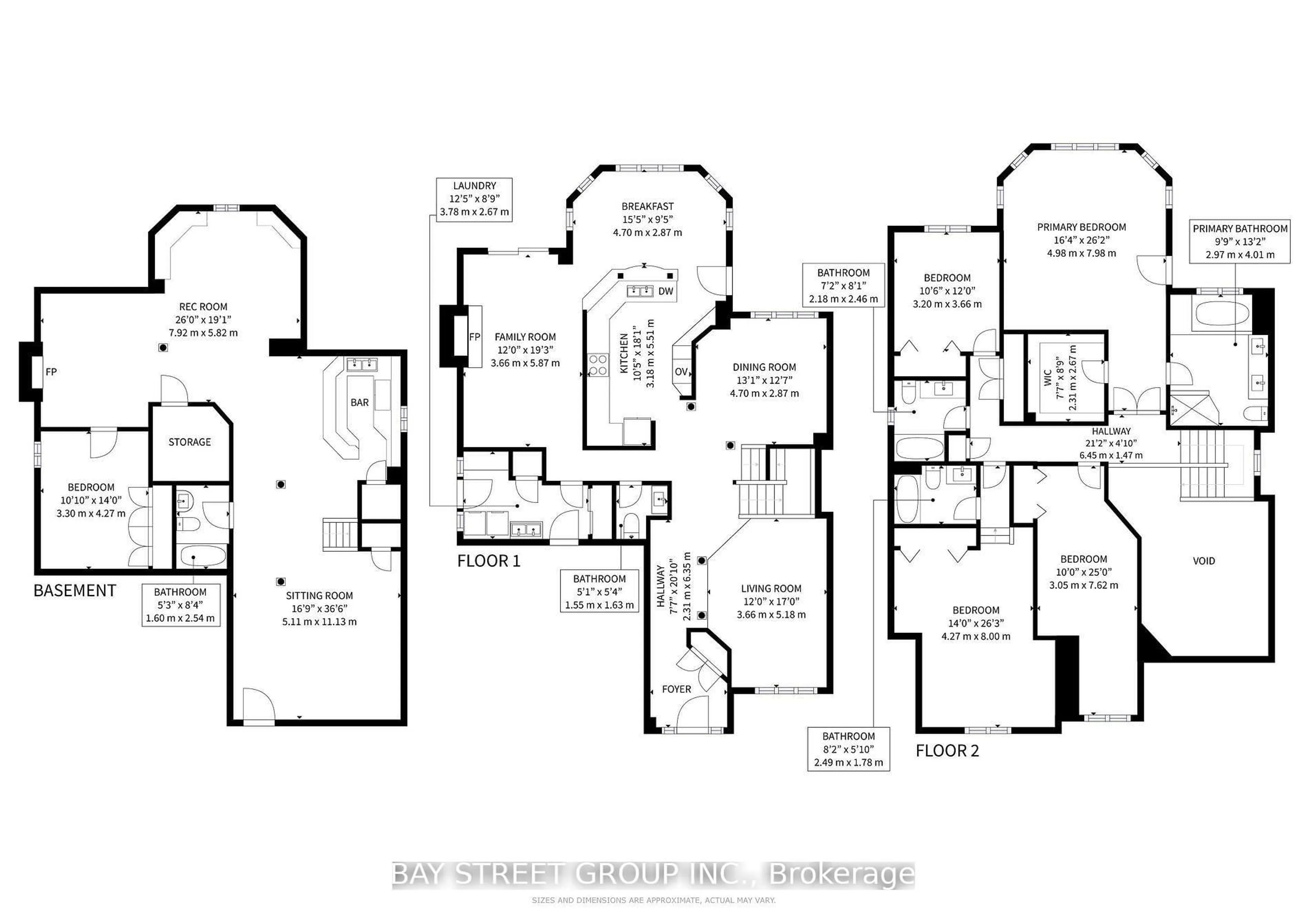 Floor plan for 5359 Ruperts Gate Dr, Mississauga Ontario L5M 5C4