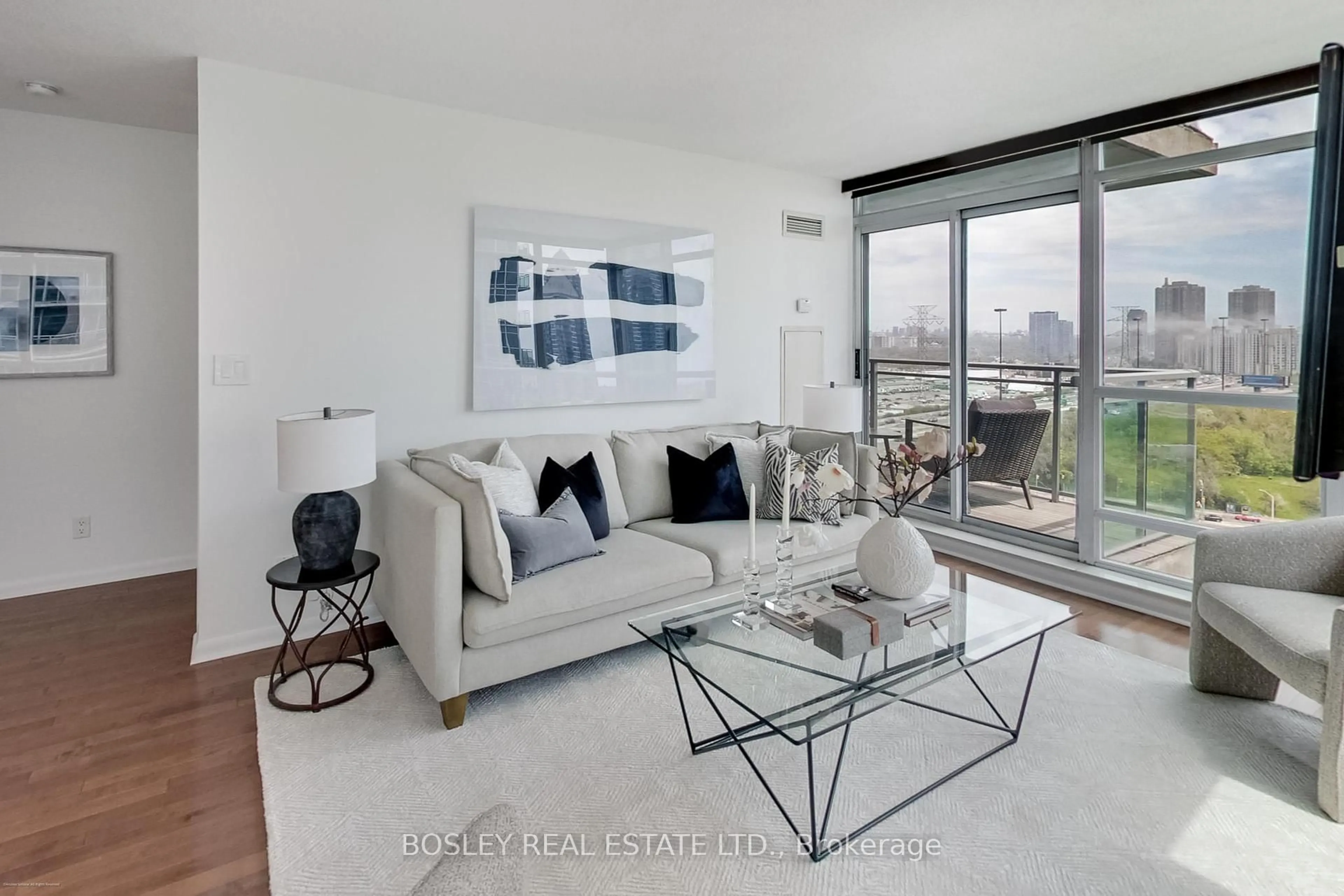 Living room with furniture, unknown for 185 Legion Rd #1607, Toronto Ontario M8Y 0A1