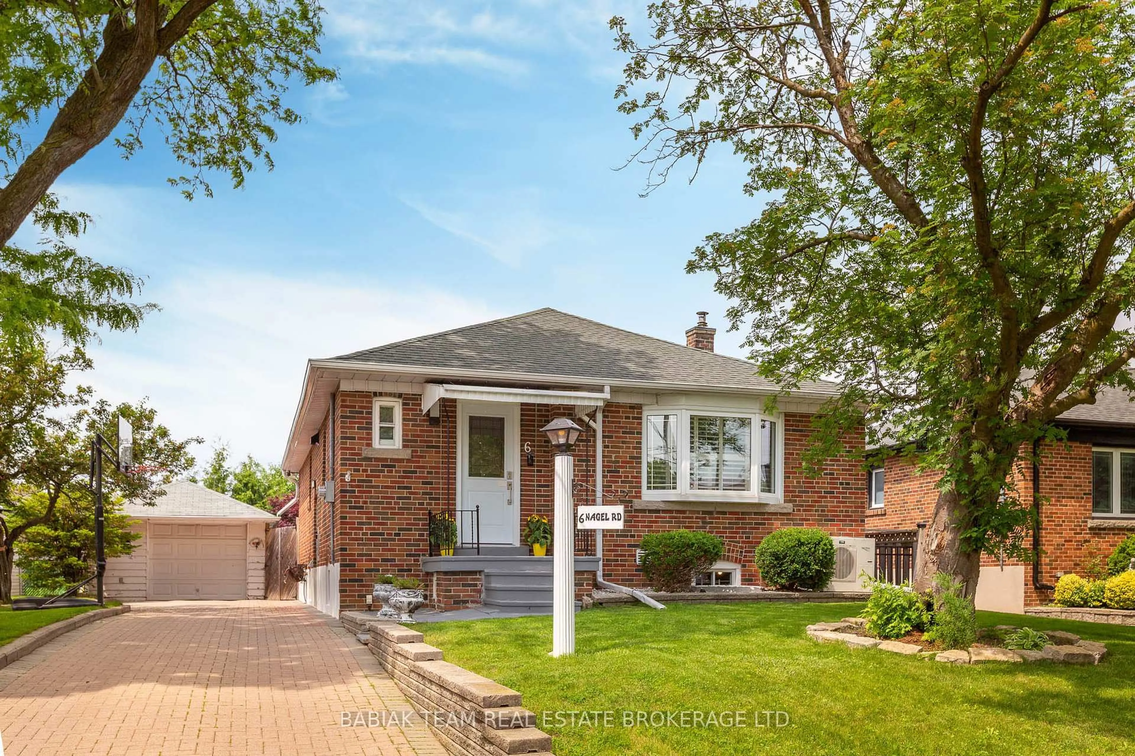 Home with brick exterior material, street for 6 Nagel Rd, Toronto Ontario M3M 1X8
