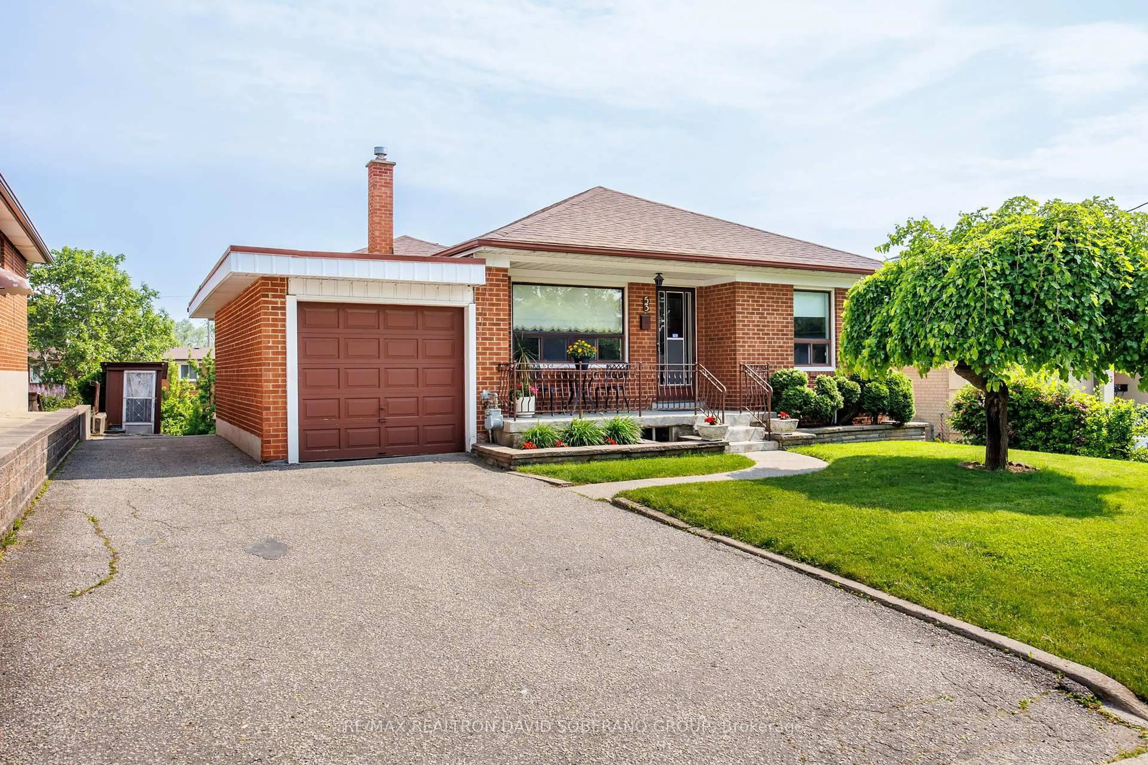 Home with brick exterior material, street for 53 Flamborough Dr, Toronto Ontario M6M 2R5