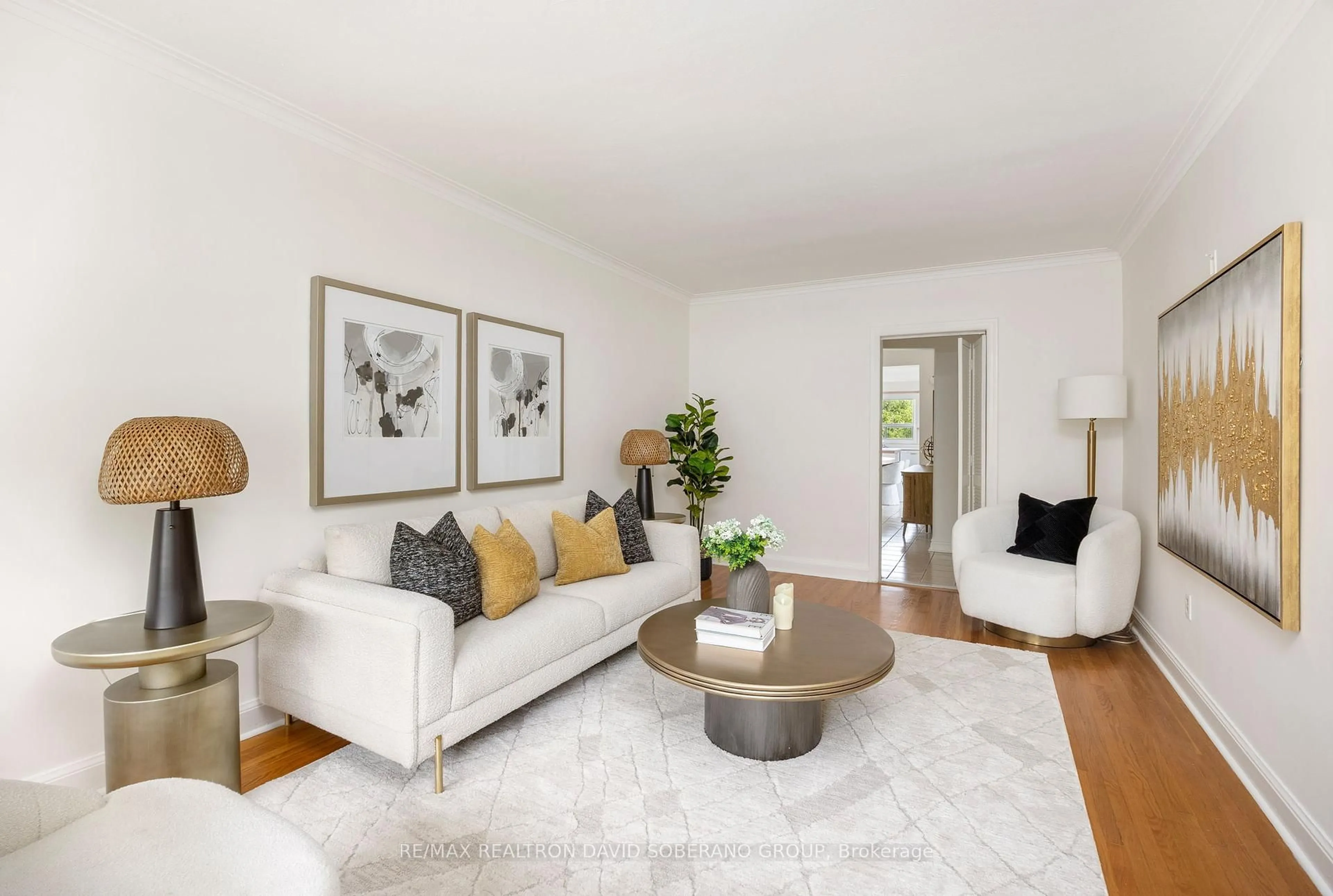 Living room with furniture, unknown for 53 Flamborough Dr, Toronto Ontario M6M 2R5