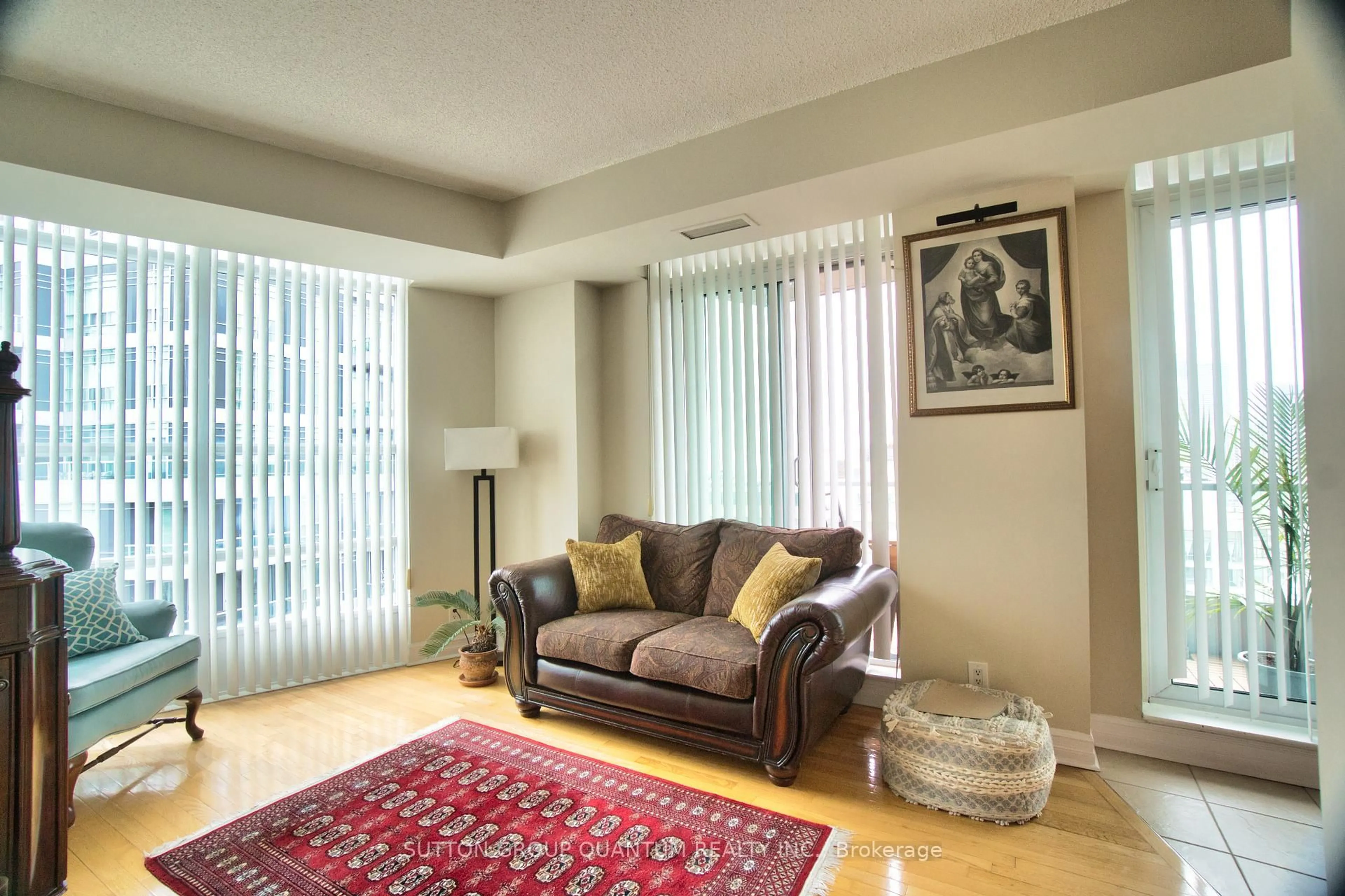 Living room with furniture, unknown for 1 Elm Dr #2705, Mississauga Ontario L5B 4M1