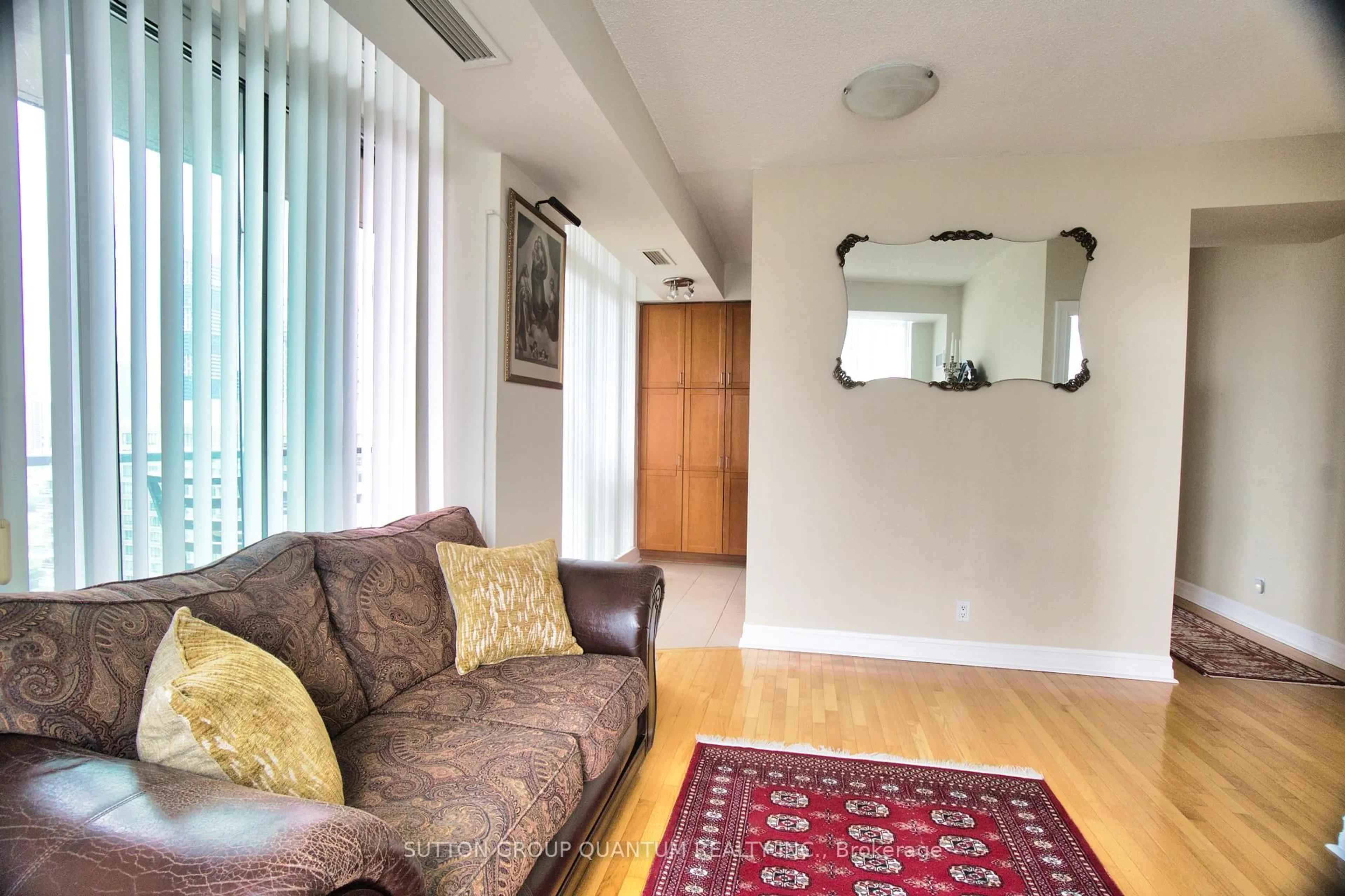 Living room with furniture, unknown for 1 Elm Dr #2705, Mississauga Ontario L5B 4M1