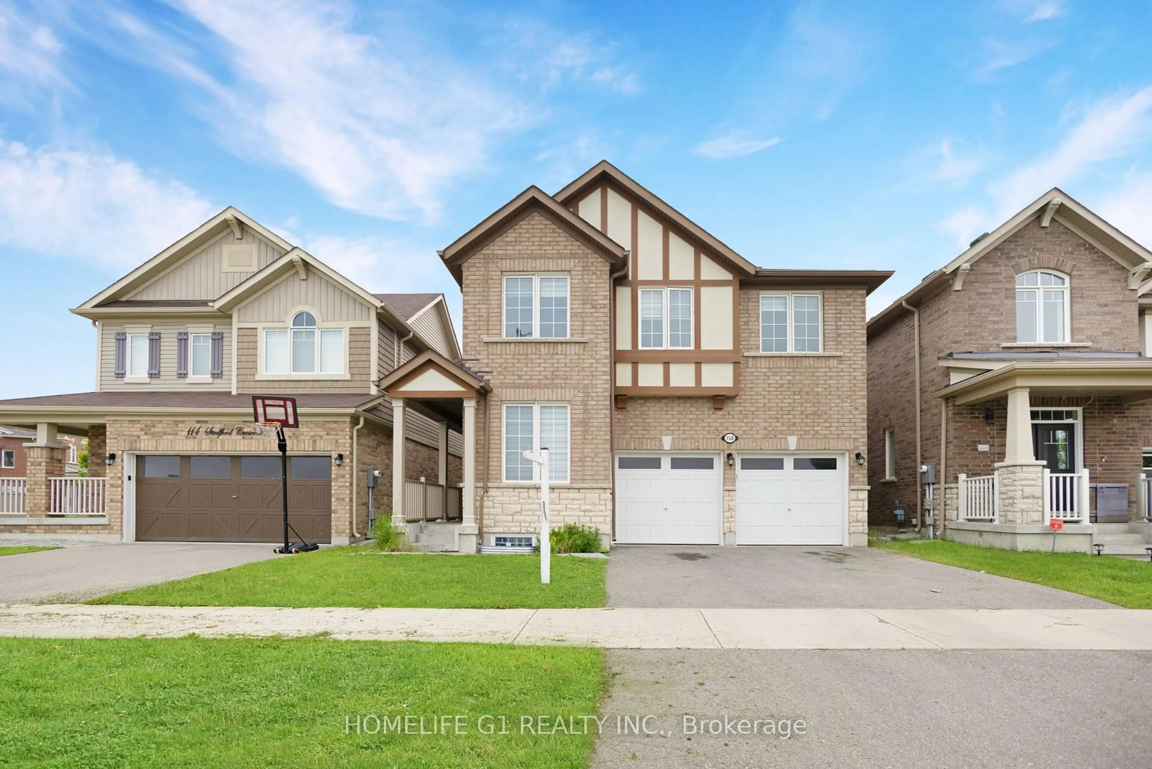 Home with brick exterior material, street for 158 Thornbush Blvd, Brampton Ontario L7A 0G4