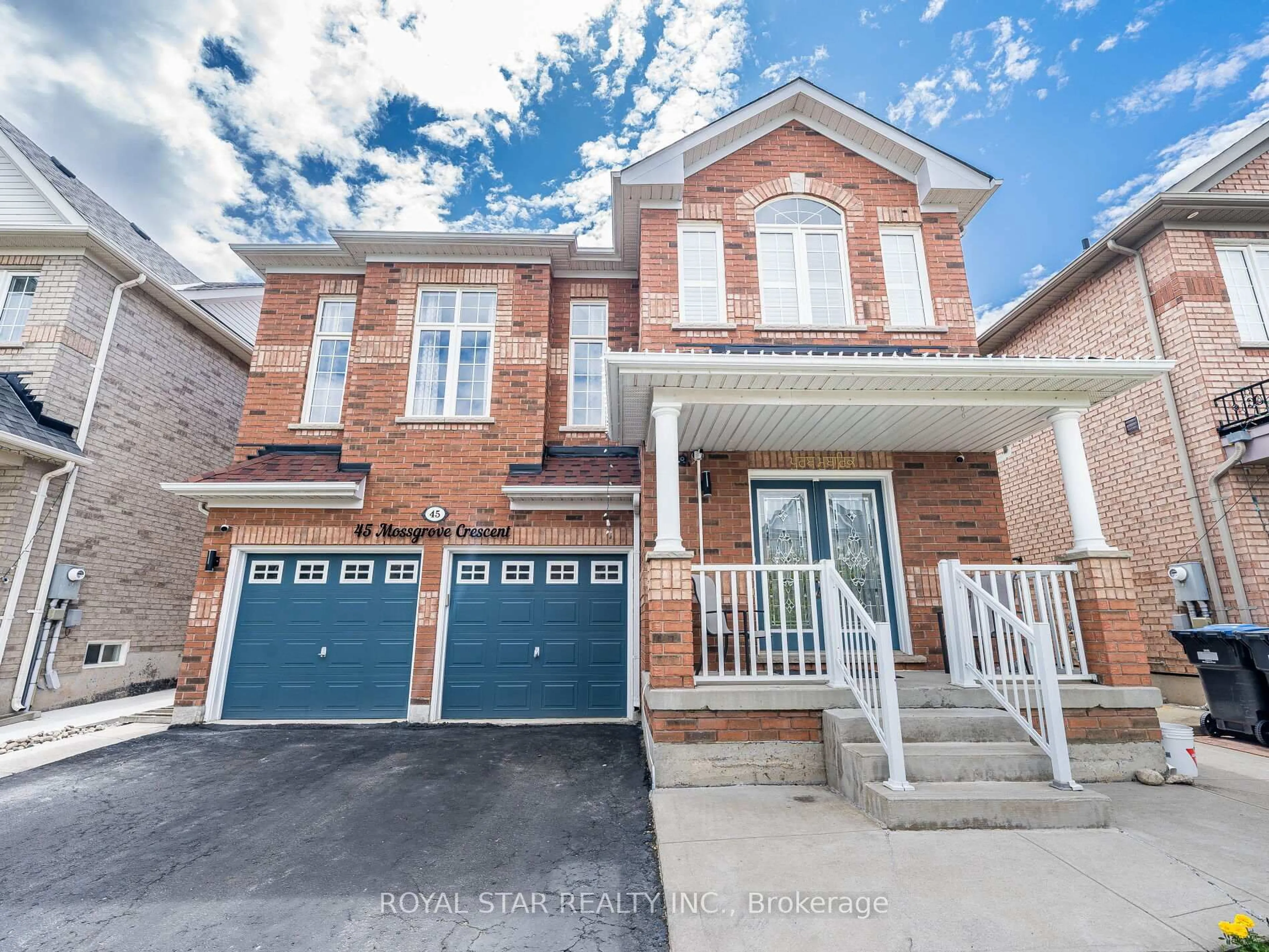 Home with brick exterior material, street for 45 Mossgrove Cres, Brampton Ontario L7A 1M3