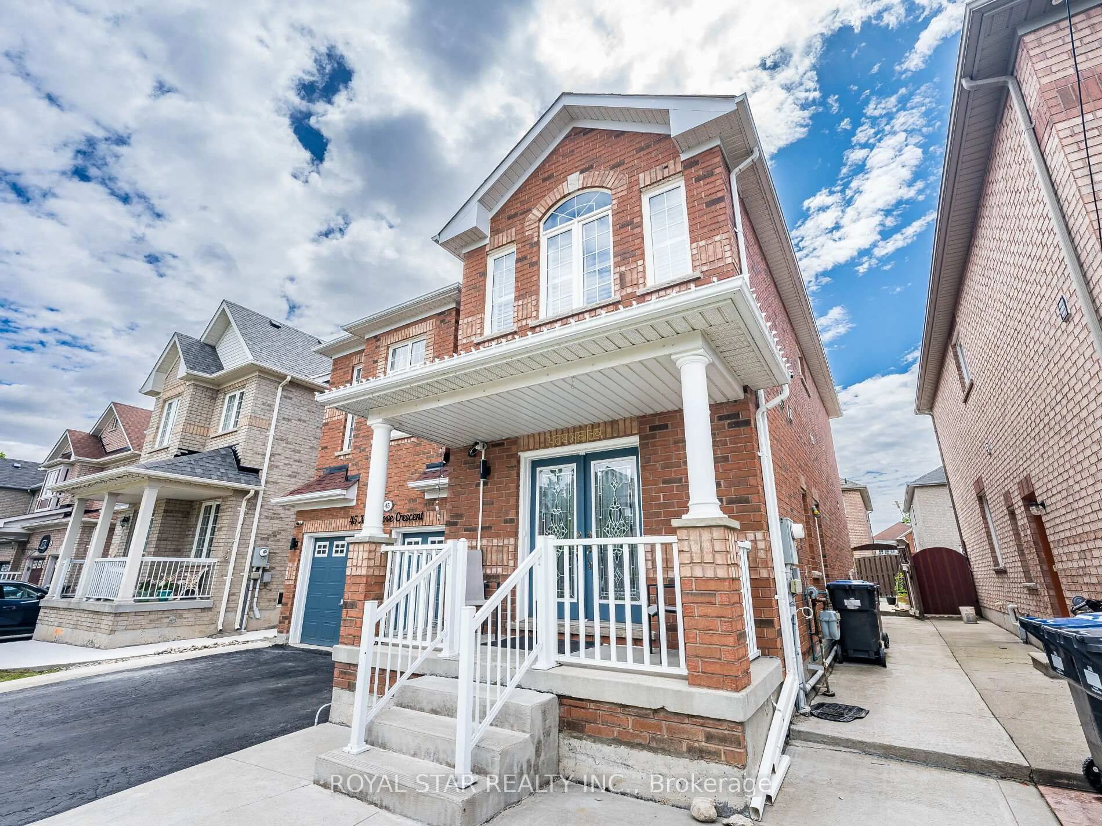 Home with brick exterior material, street for 45 Mossgrove Cres, Brampton Ontario L7A 1M3