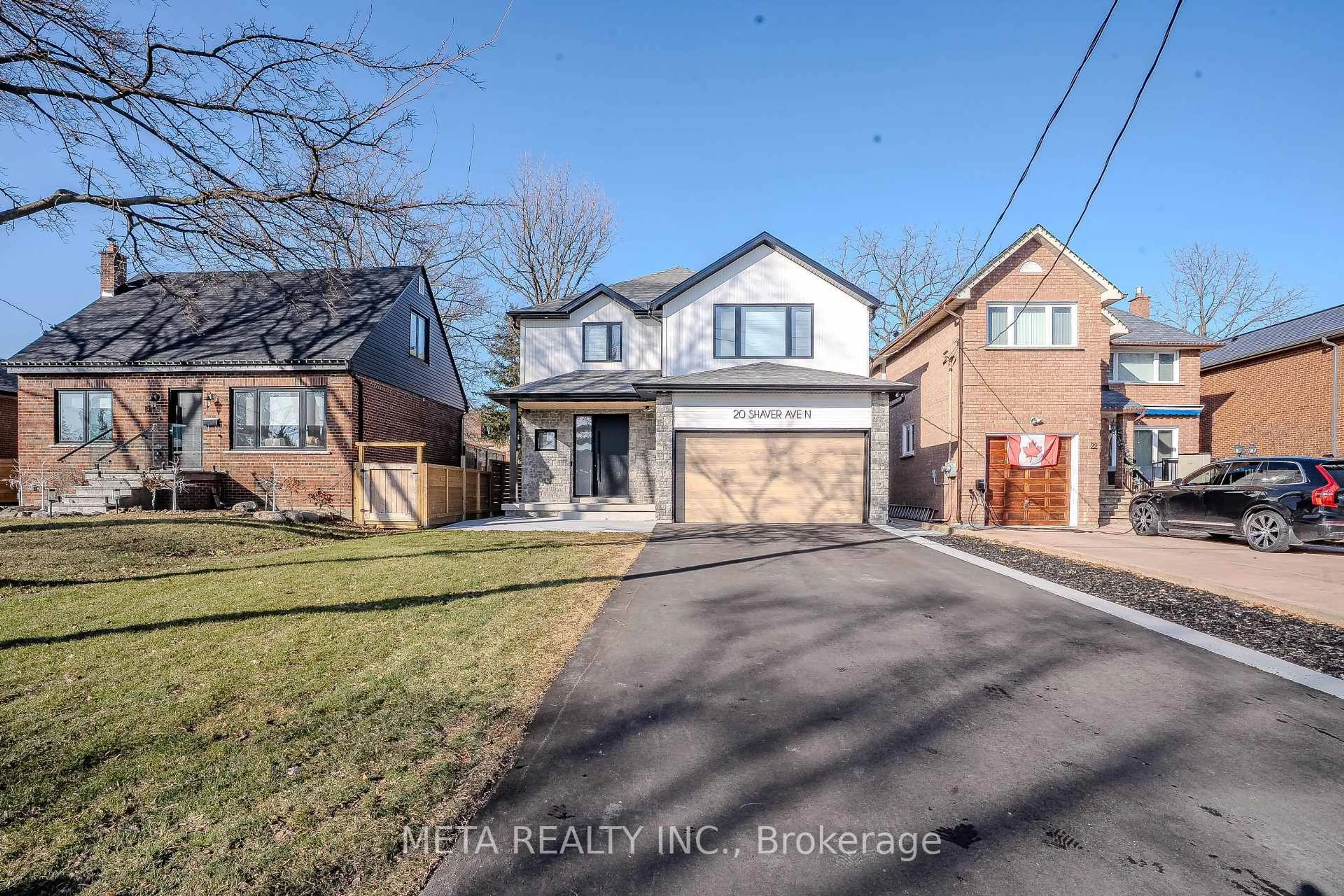 Home with brick exterior material, street for 20 Shaver Ave, Toronto Ontario M9B 4N4