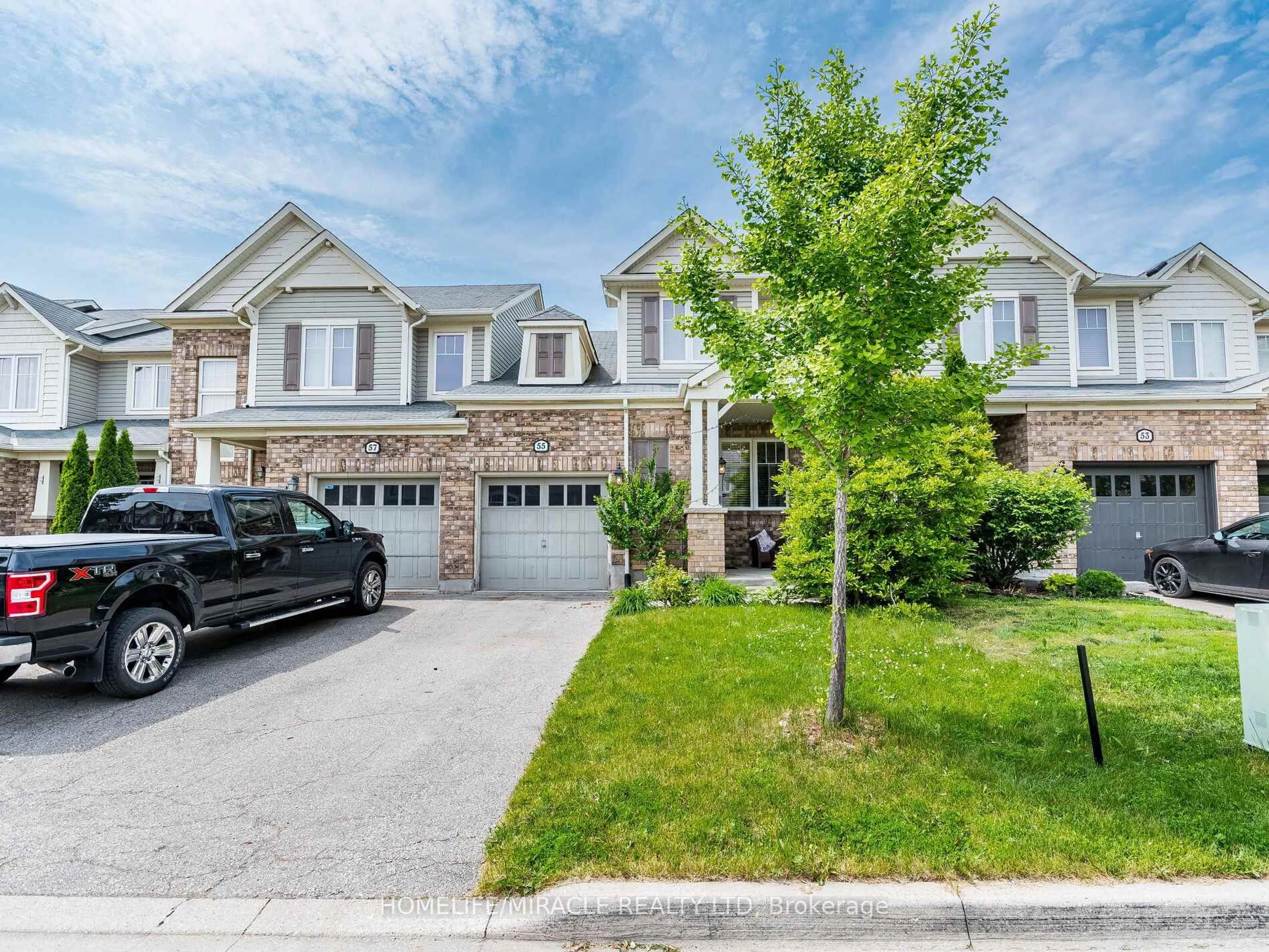 Home with brick exterior material, street for 55 Mccandless Crt, Milton Ontario L9T 2C4