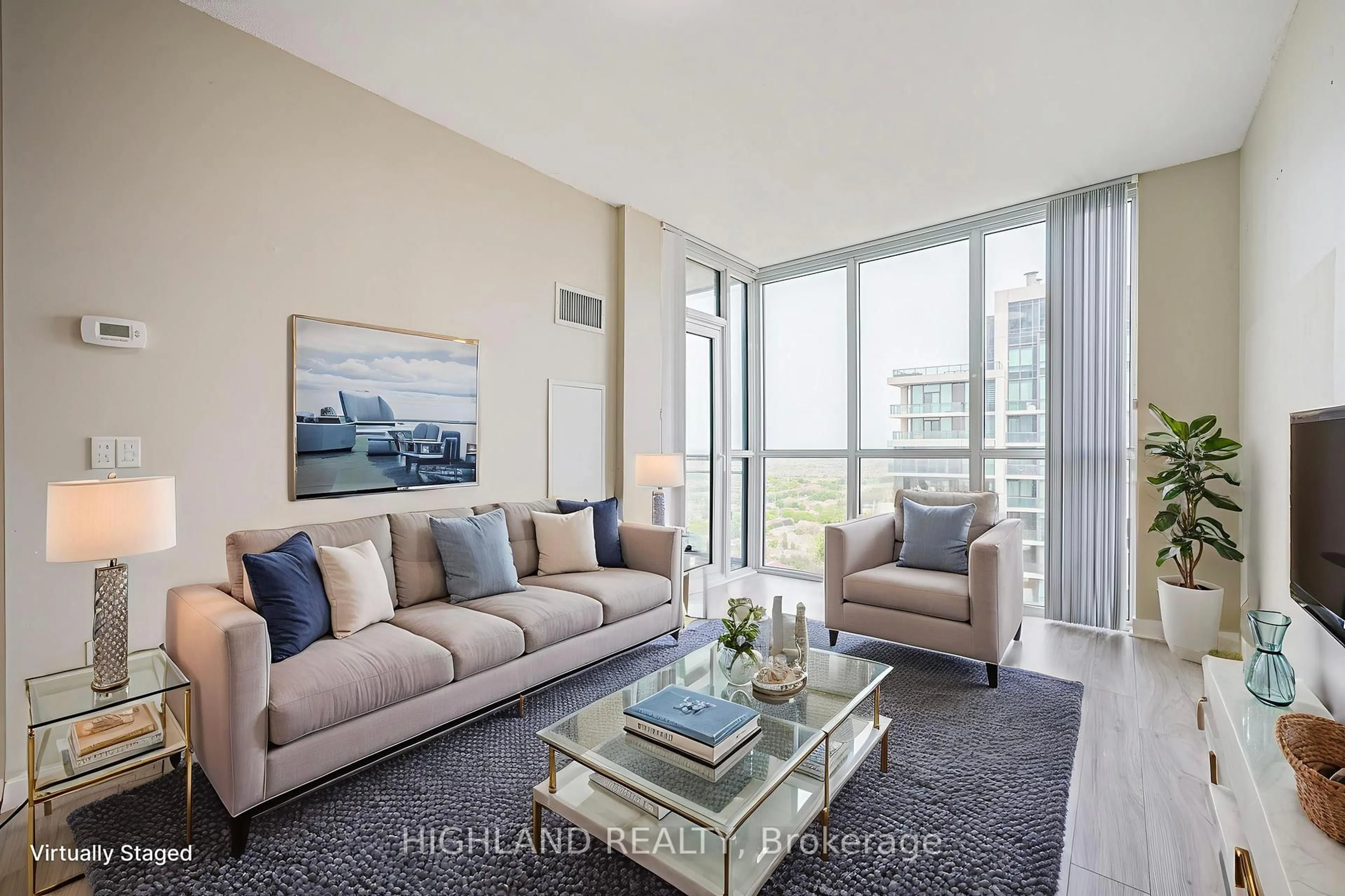 Living room with furniture, unknown for 3975 Grand Park Dr #2608, Mississauga Ontario L5B 0K4