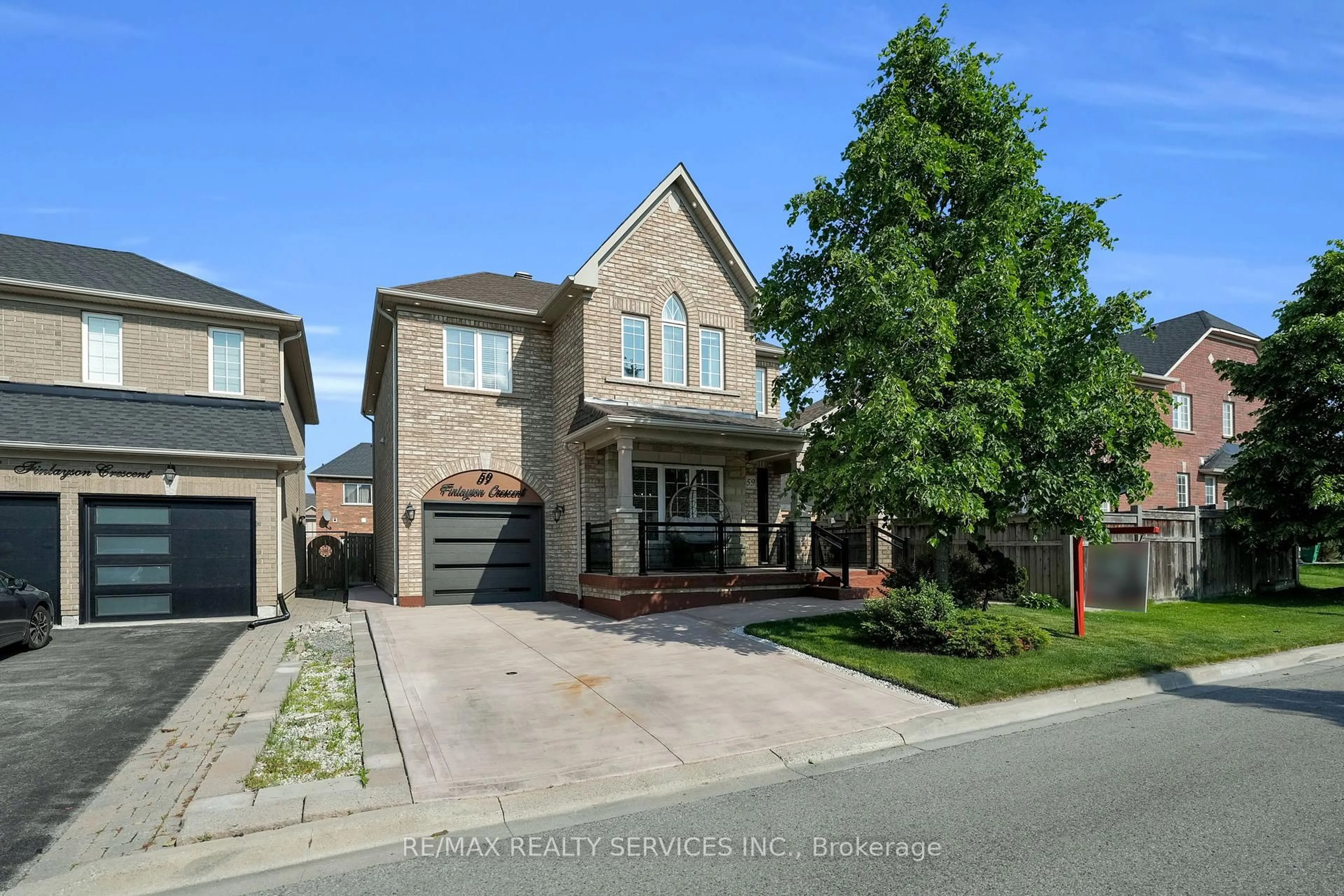 Home with brick exterior material, street for 59 Finlayson Cres, Brampton Ontario L6R 0L6