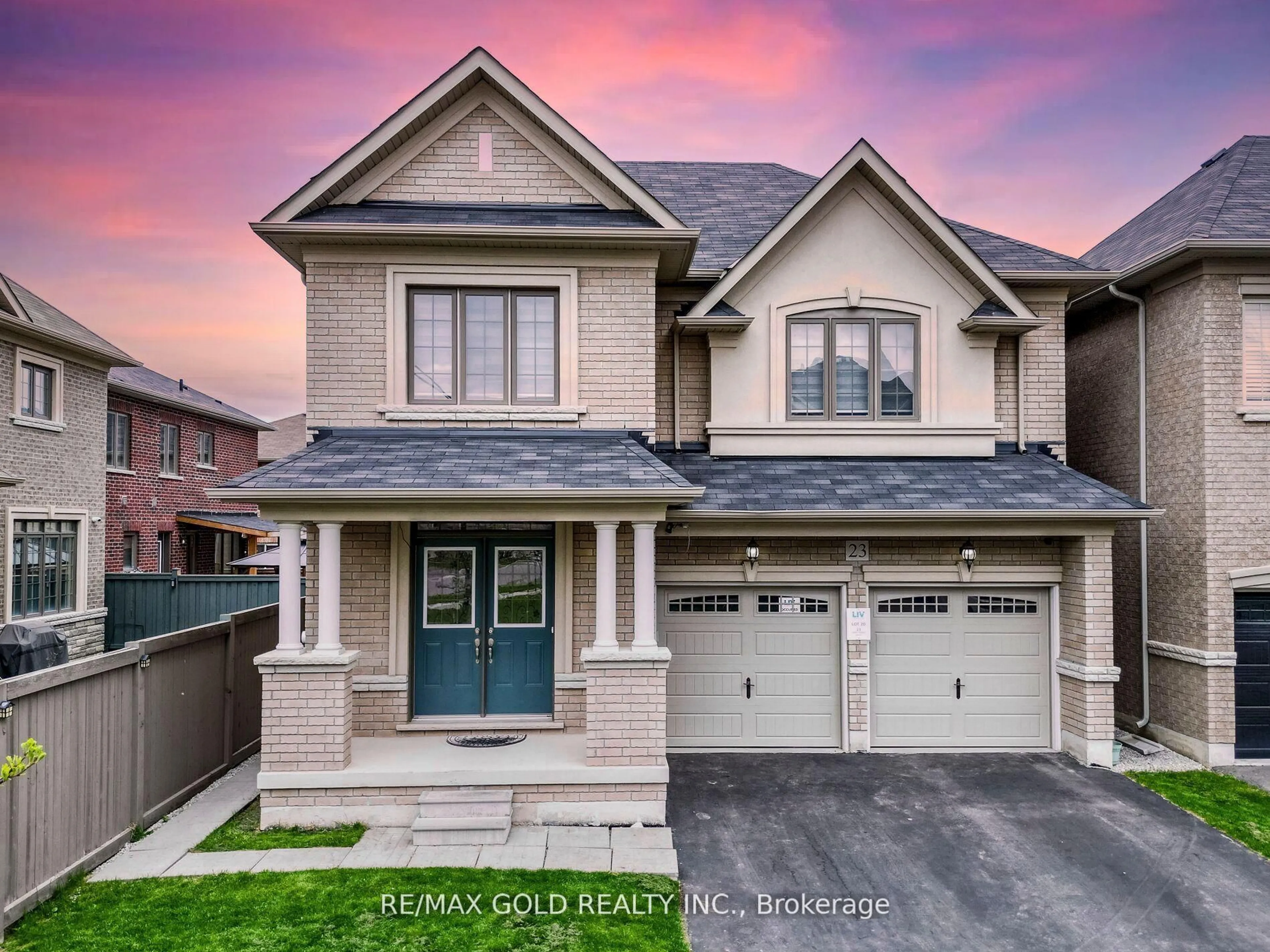 Home with brick exterior material, street for 23 Henry Moody Dr, Brampton Ontario L7A 5A8