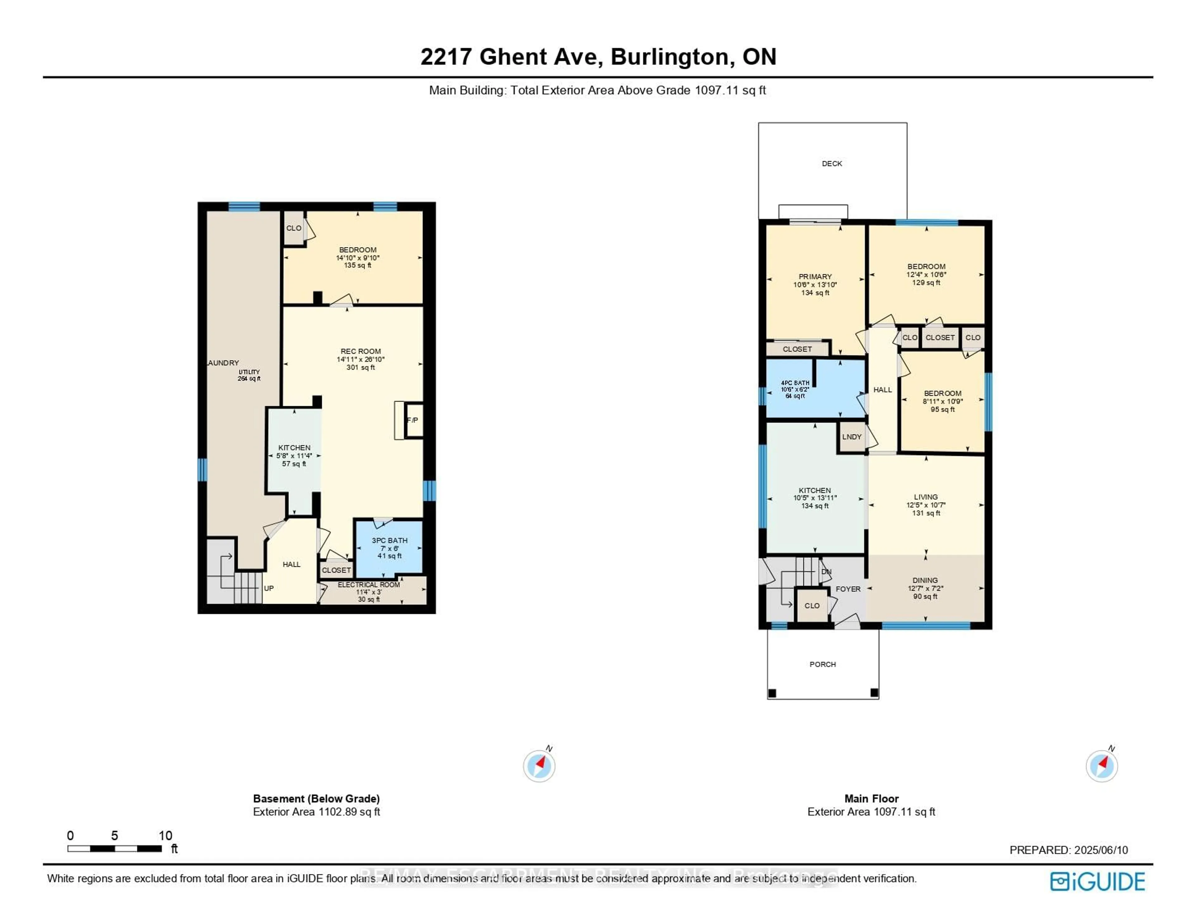 Floor plan for 2217 Ghent Ave, Burlington Ontario L7R 1Y6
