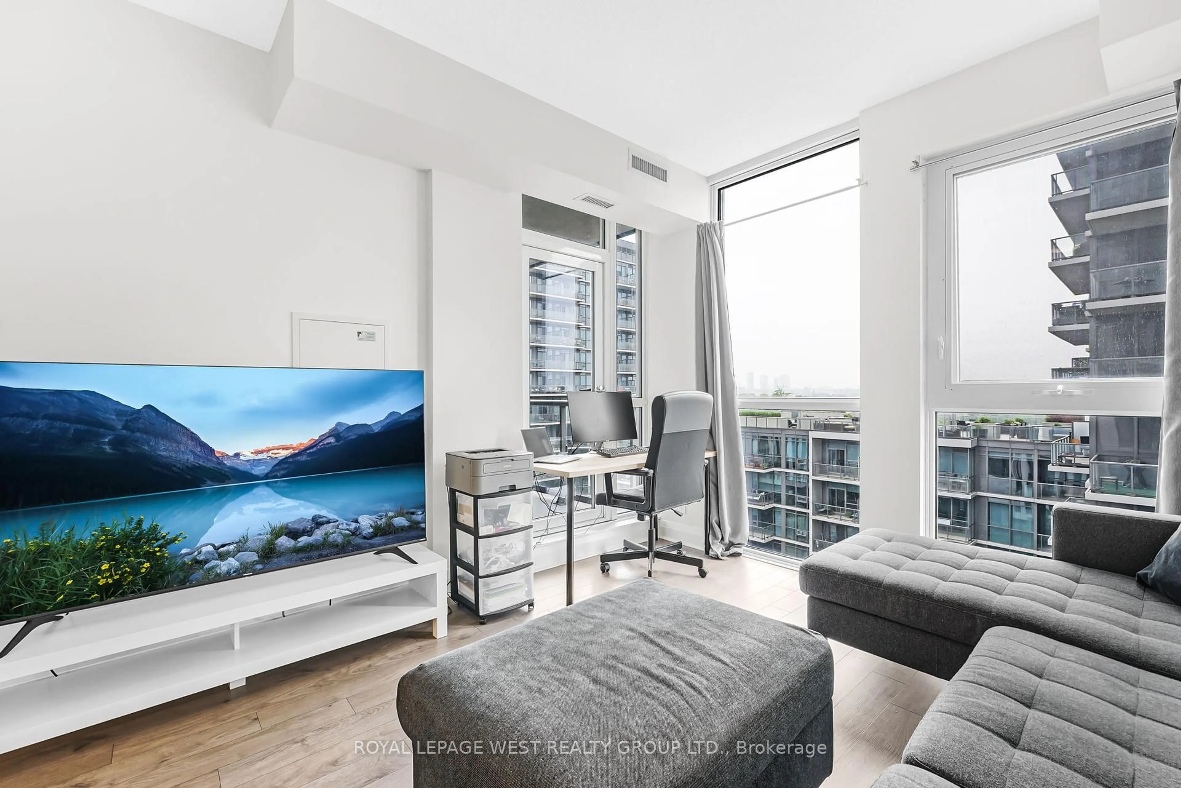 Living room with furniture, unknown for 17 Zorra St #613, Toronto Ontario M8Z 0C8