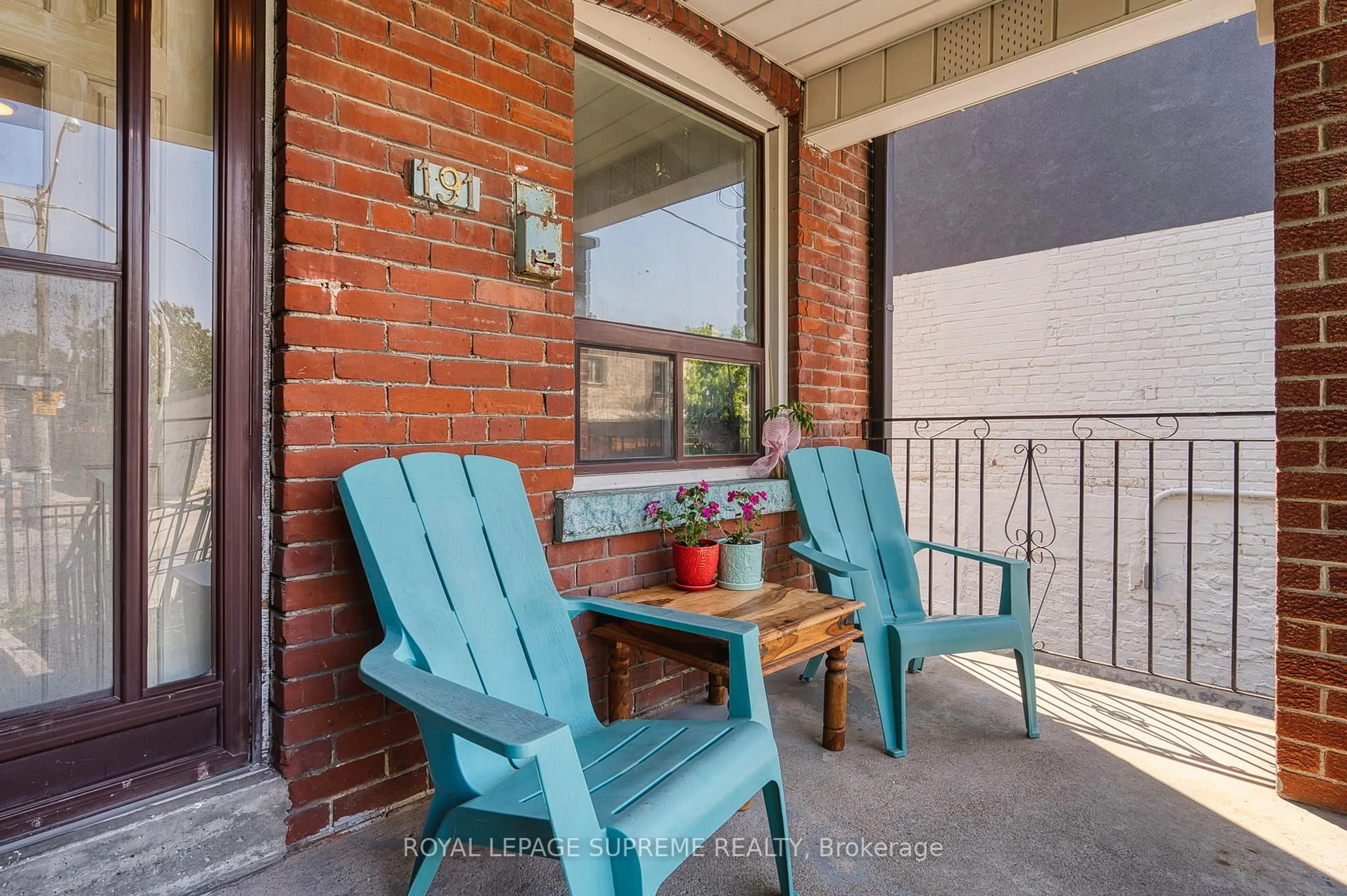 Balcony in the apartment, street for 191 Emerson Ave, Toronto Ontario M6H 3T7