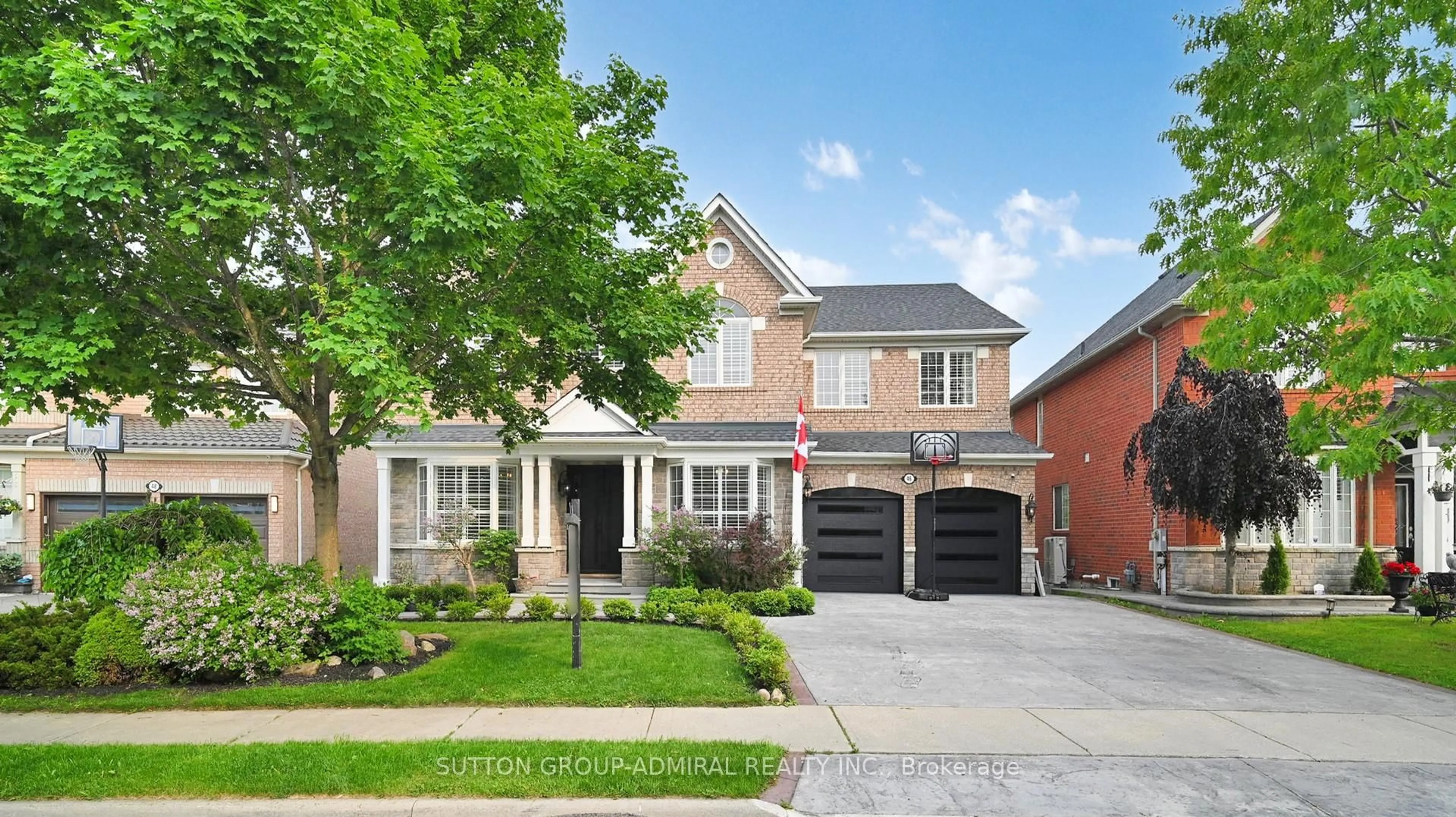 Home with brick exterior material, street for 46 Richland Cres, Brampton Ontario L6P 1M8