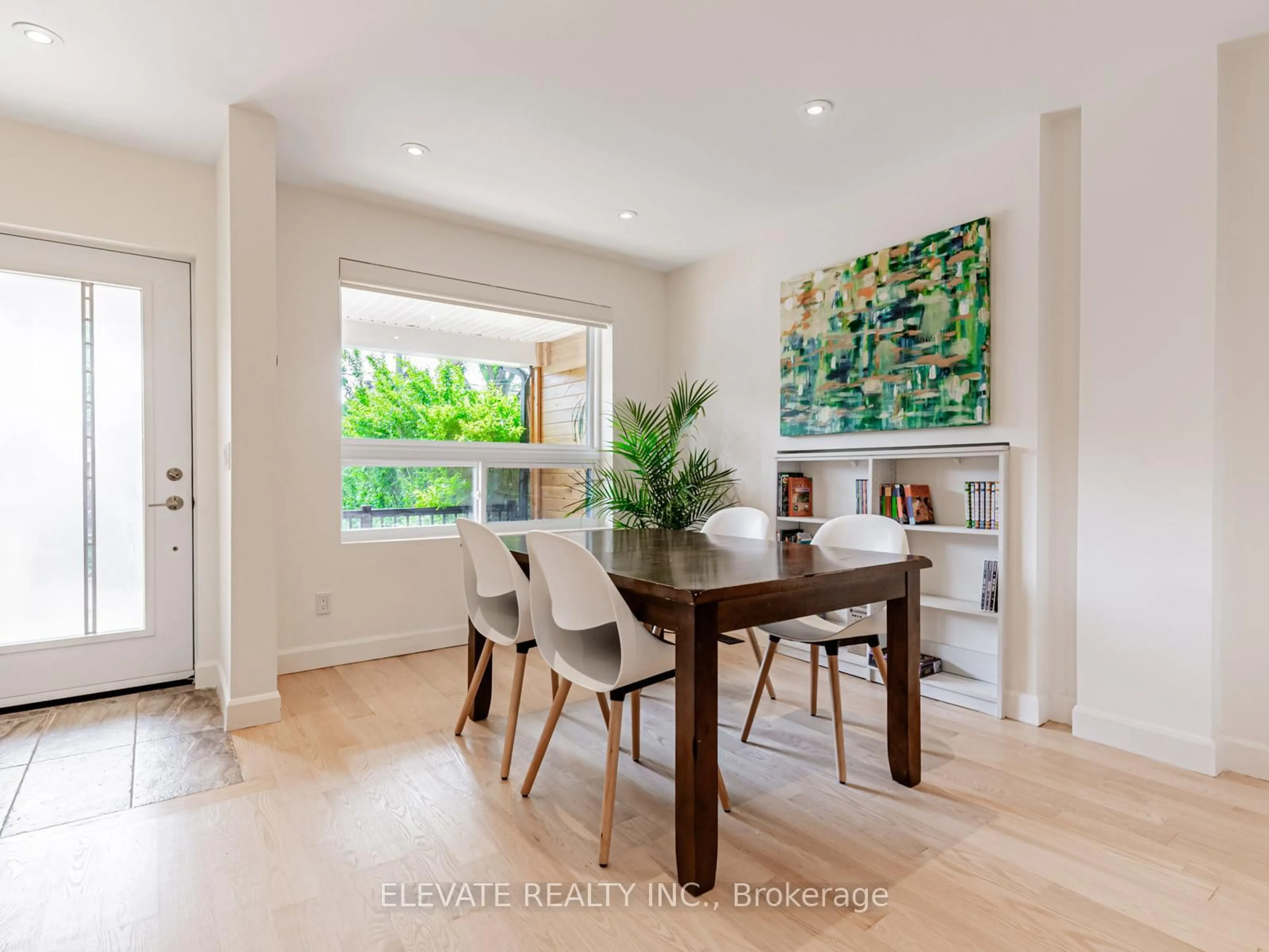 Dining room, wood/laminate floor for 71 Nairn Ave, Toronto Ontario M6E 4G8