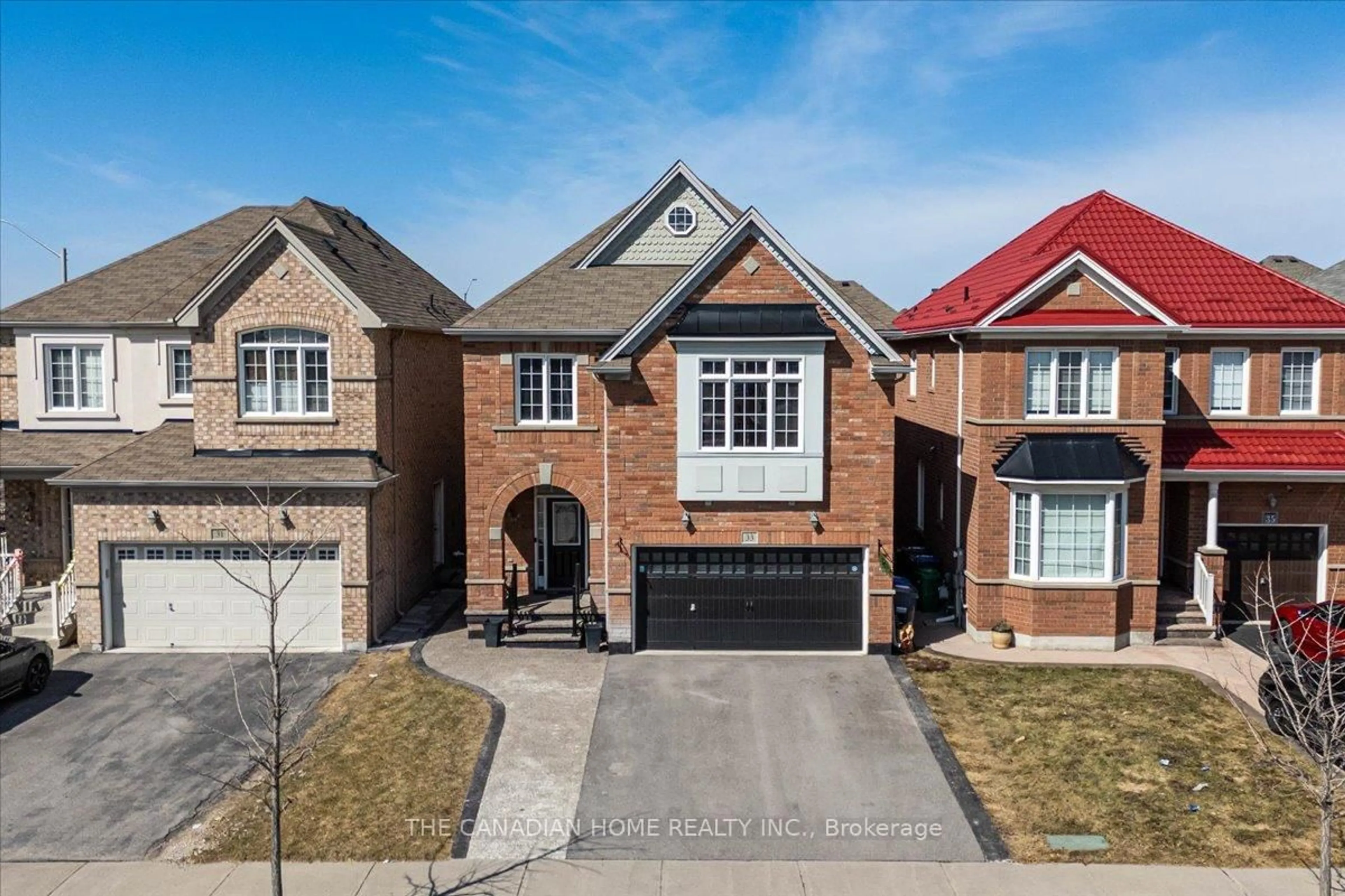 Home with brick exterior material, street for 33 Denali Cres, Brampton Ontario L6P 3X1