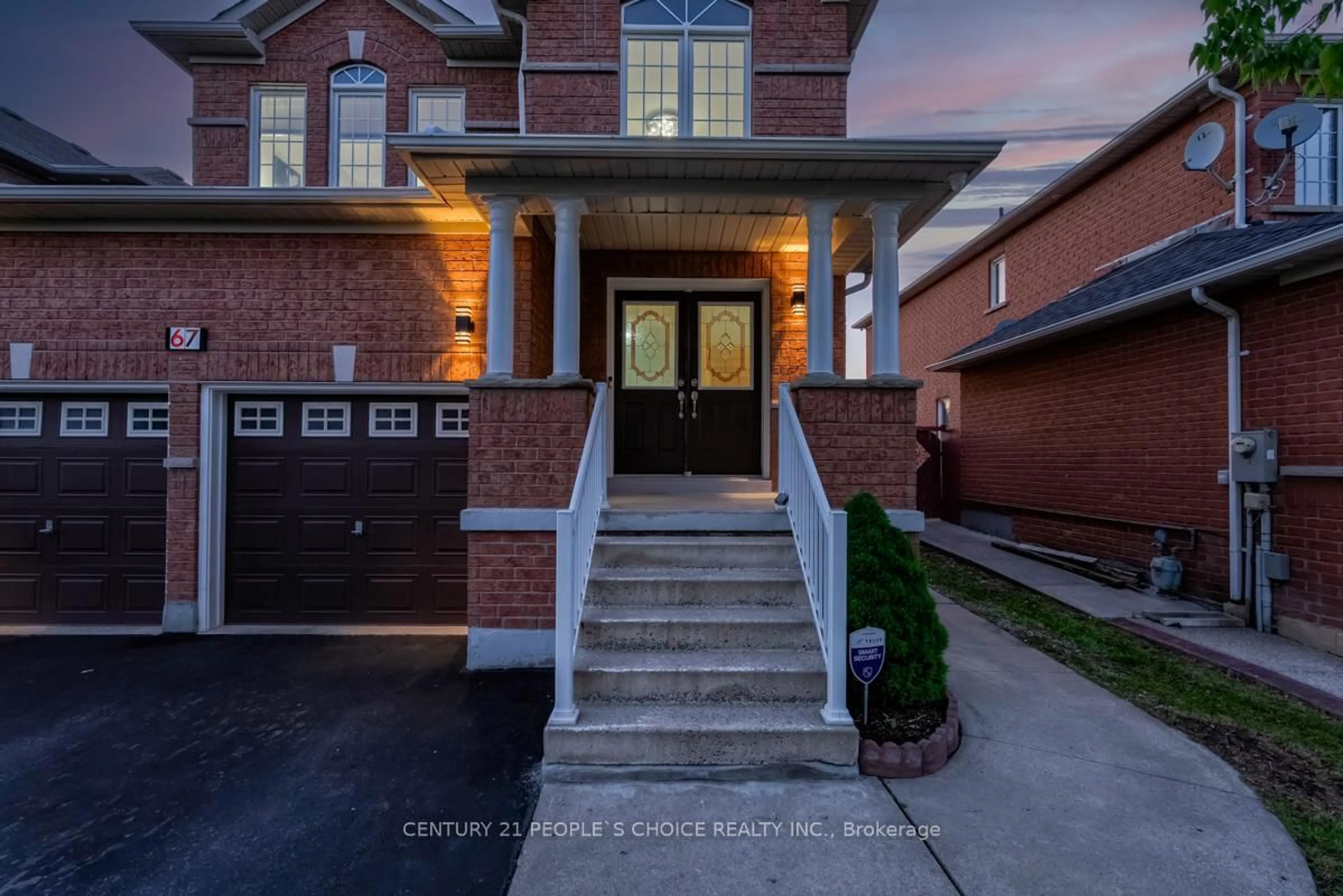 Home with brick exterior material, street for 67 Gallucci Cres, Brampton Ontario L6P 1R6