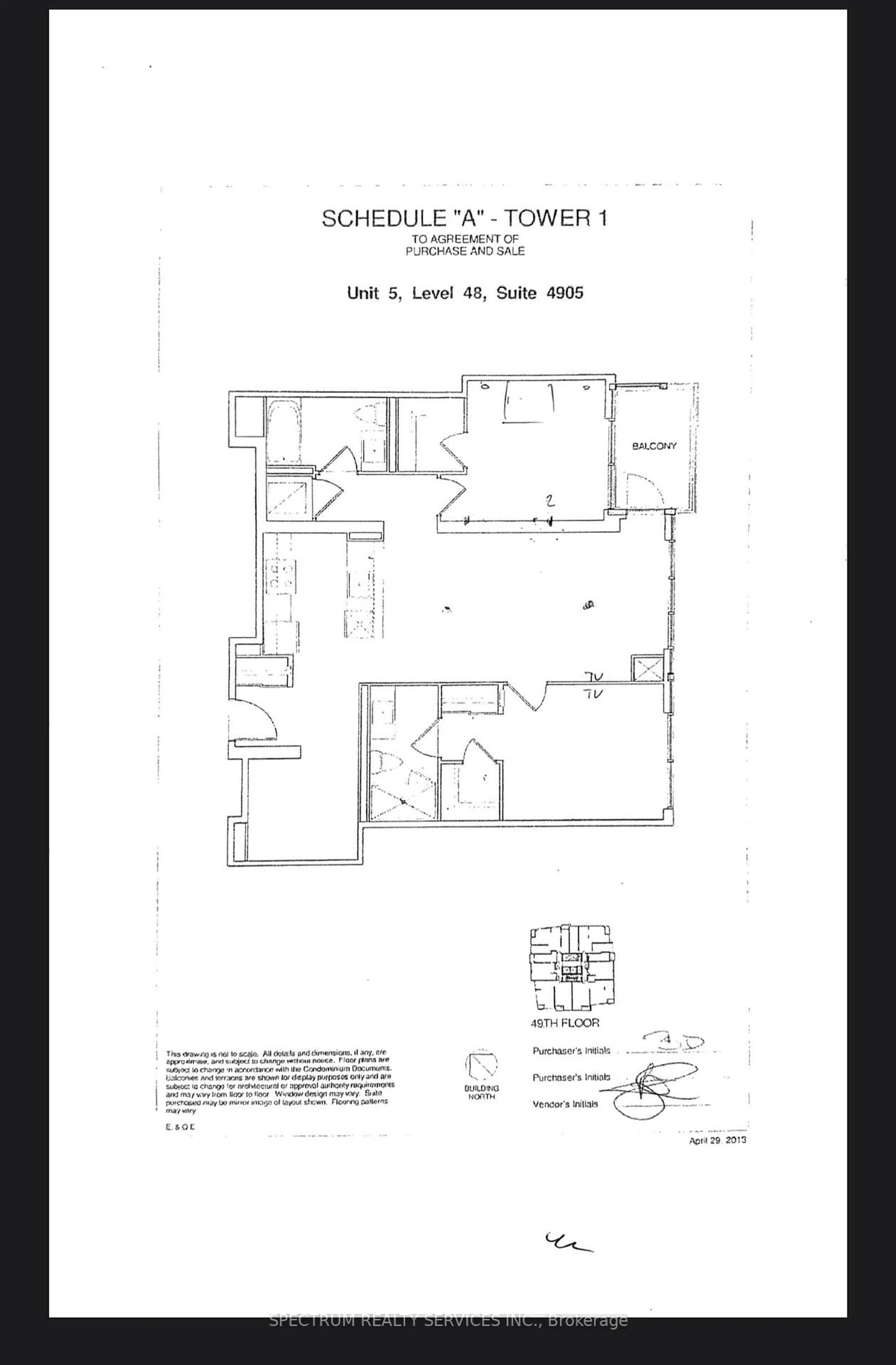 Floor plan for 4011 Brickstone Mews #4905, Mississauga Ontario L5B 0J7
