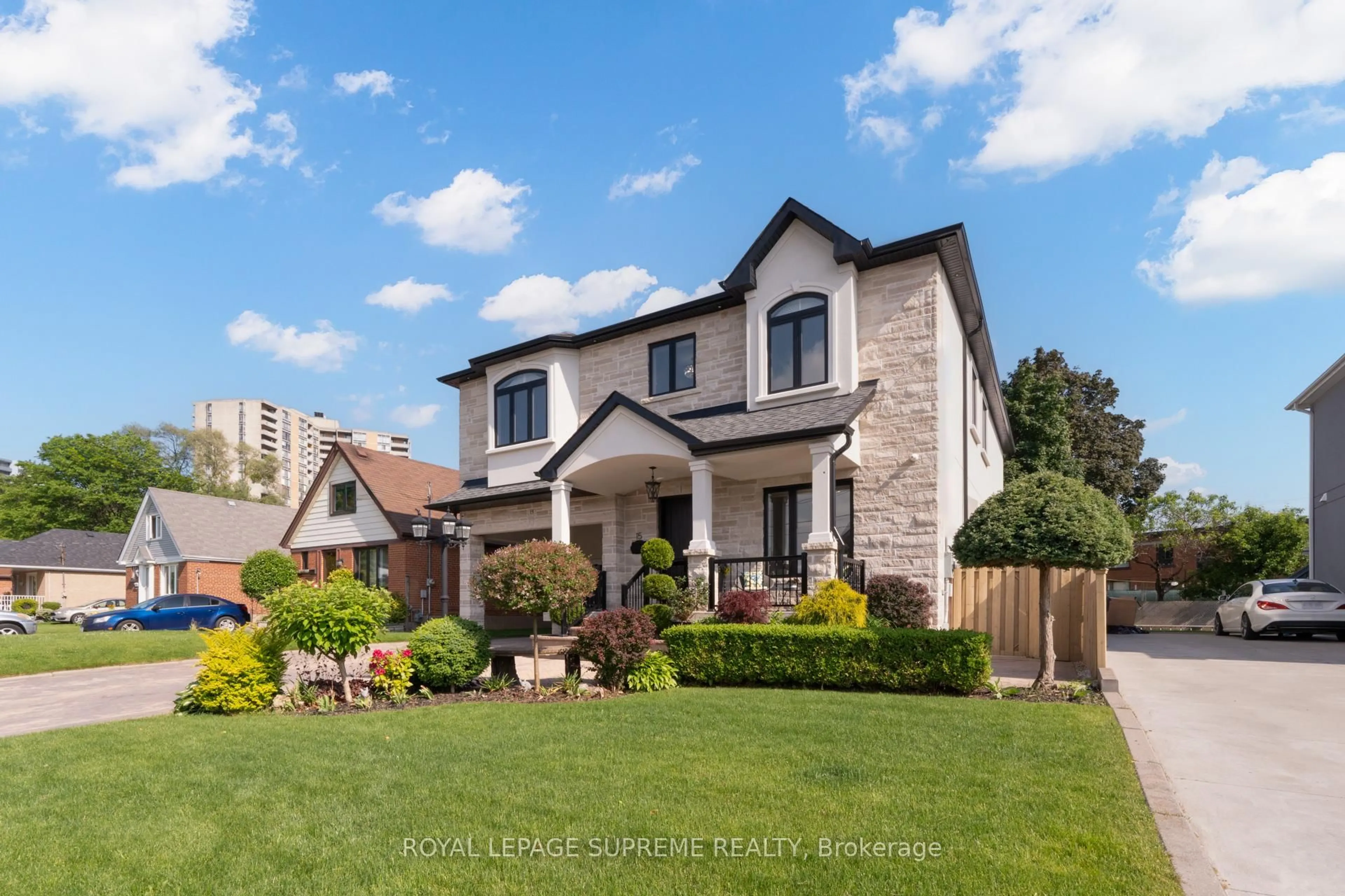 Home with brick exterior material, street for 15 Parkchester Rd, Toronto Ontario M6M 2S1