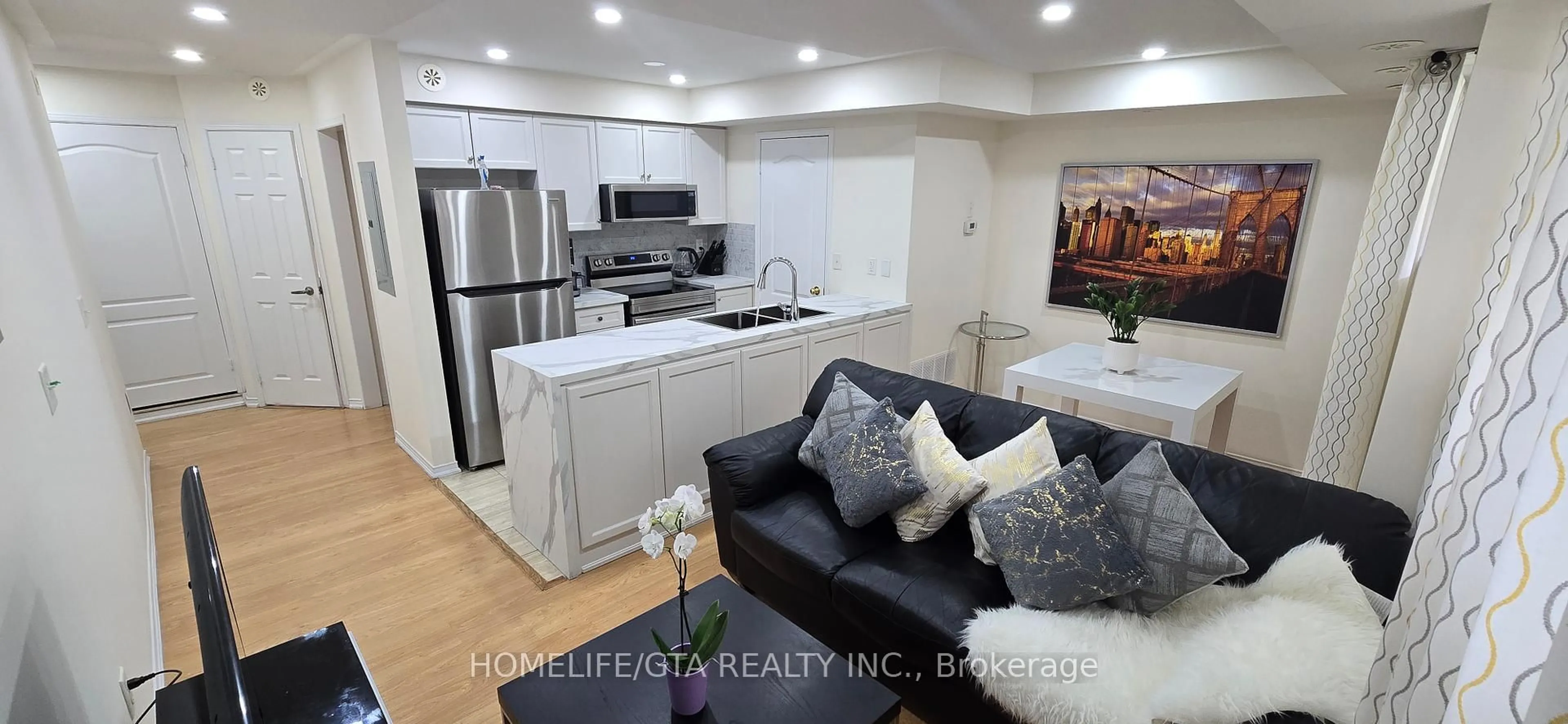 Open concept kitchen, unknown for 157 Isaac Devins Blvd #3, Toronto Ontario M9M 0C5
