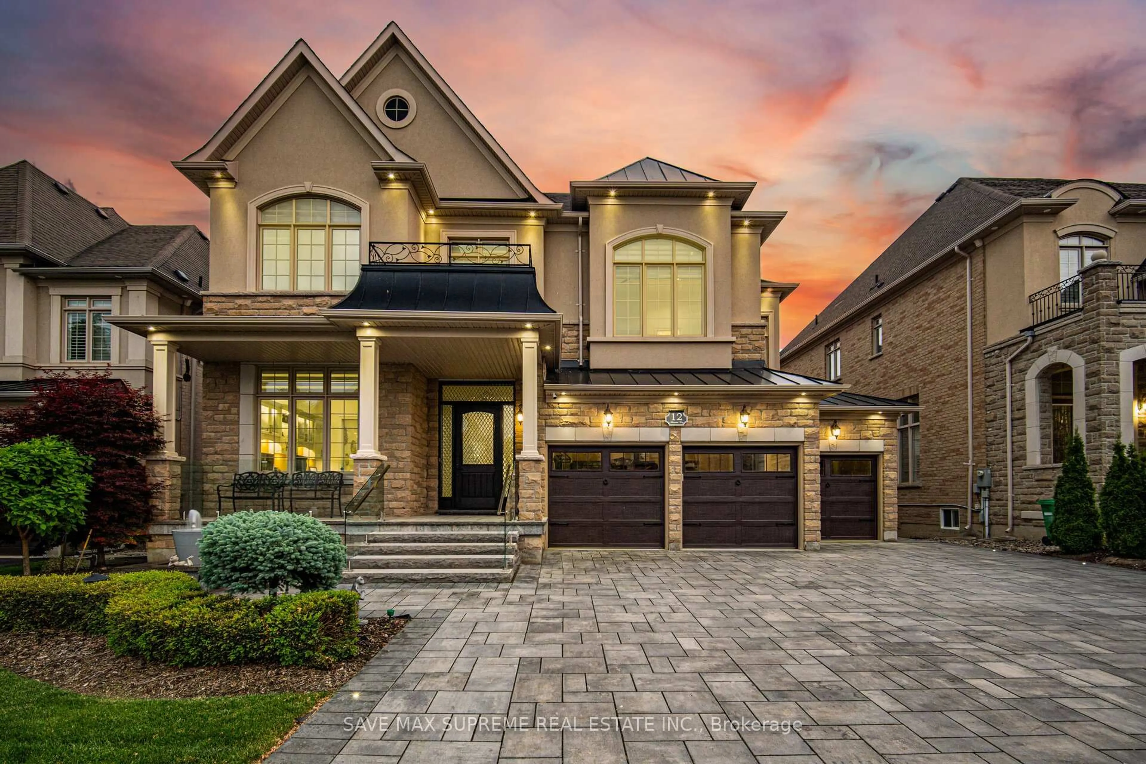 Home with brick exterior material, street for 12 Astrantia Way, Brampton Ontario L6X 1P3