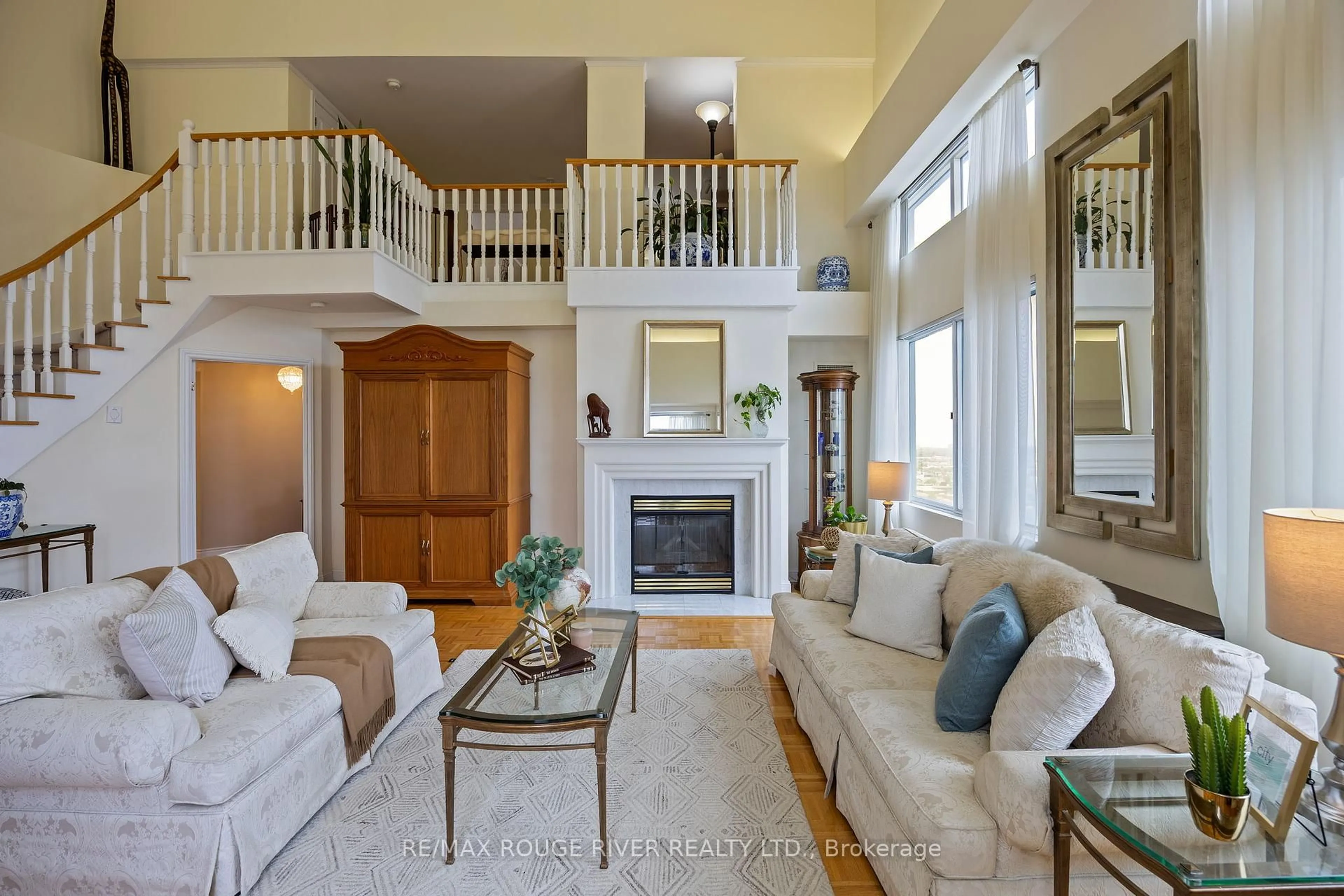 Living room with furniture, unknown for 101 Subway Cres #PH 301, Toronto Ontario M9B 6K4