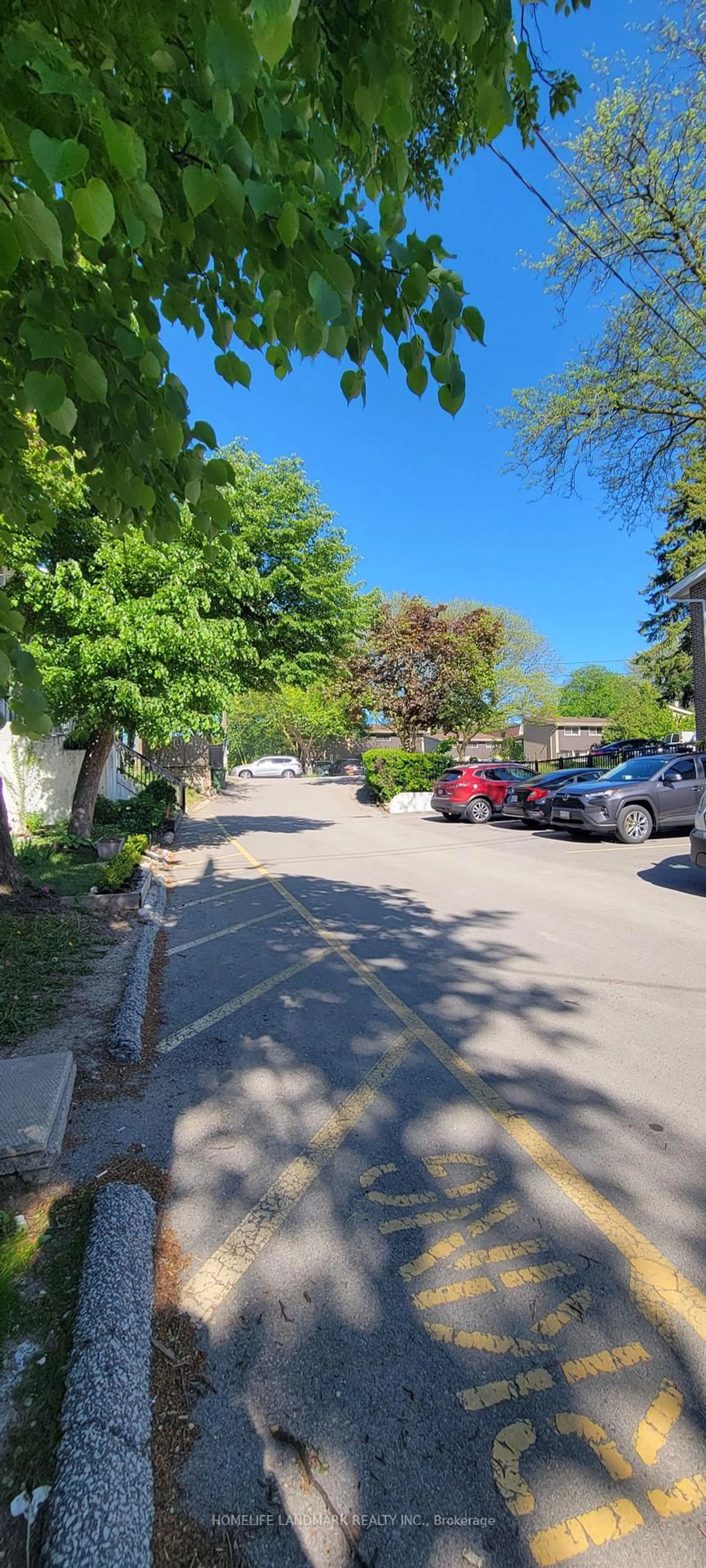 A pic from outside/outdoor area/front of a property/back of a property/a pic from drone, street for 32 Sentinel Rd #8, Toronto Ontario M3M 2Y8