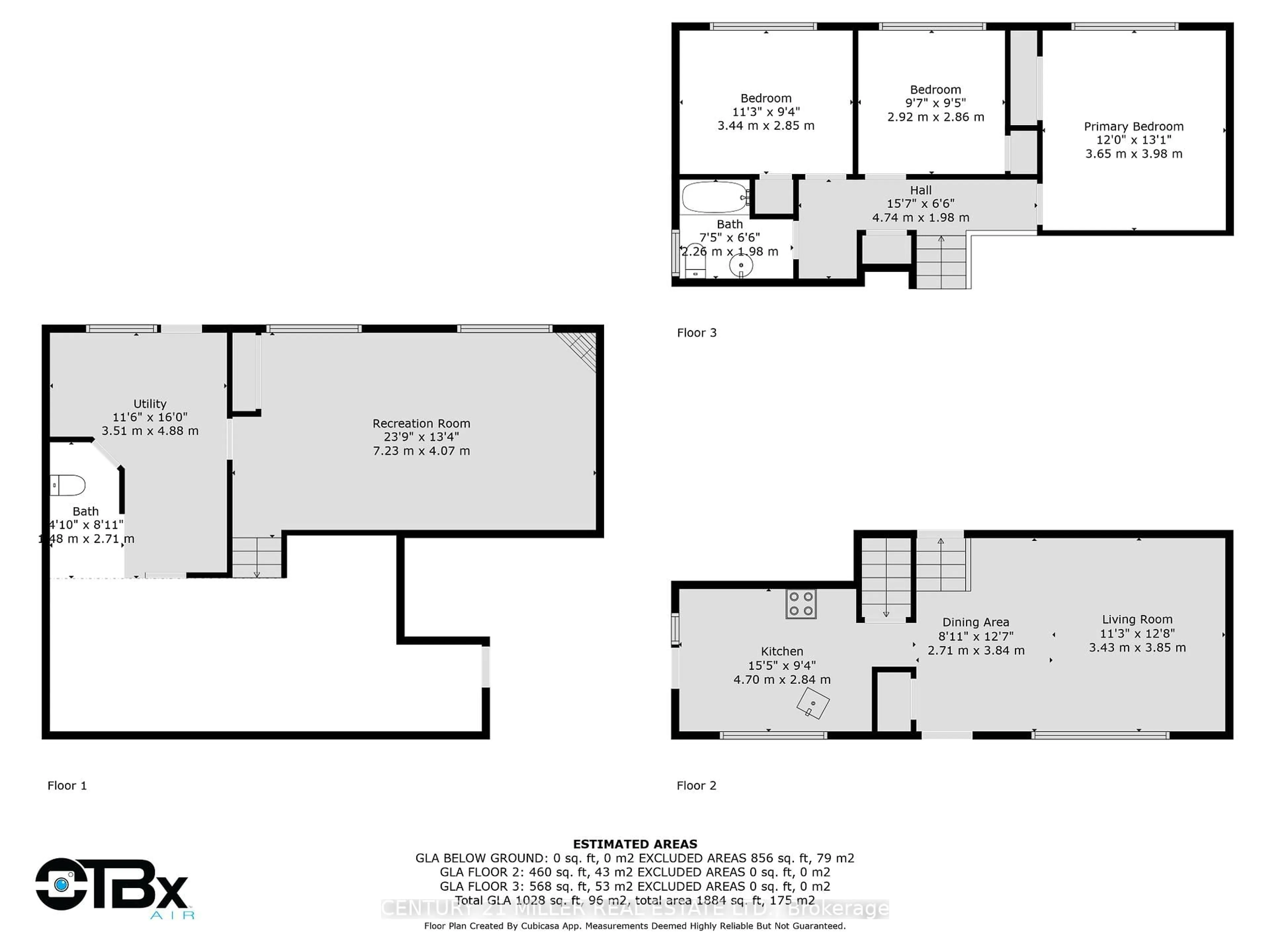 Floor plan for 5455 Randolph Cres, Burlington Ontario L7L 3C4