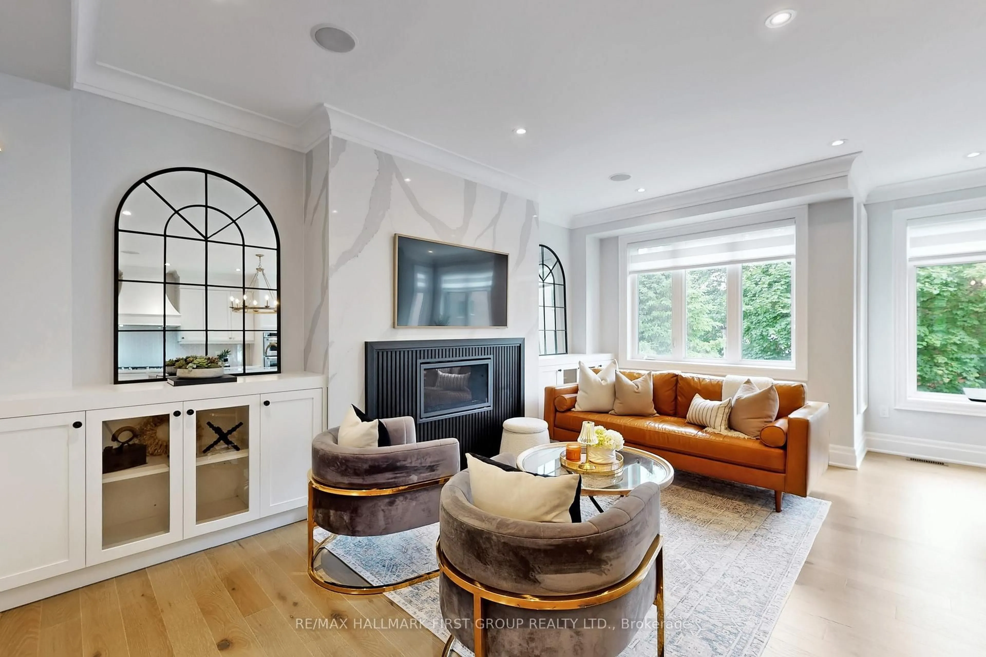 Living room with furniture, unknown for 27 Glen Agar Dr #D, Toronto Ontario M9B 5L2