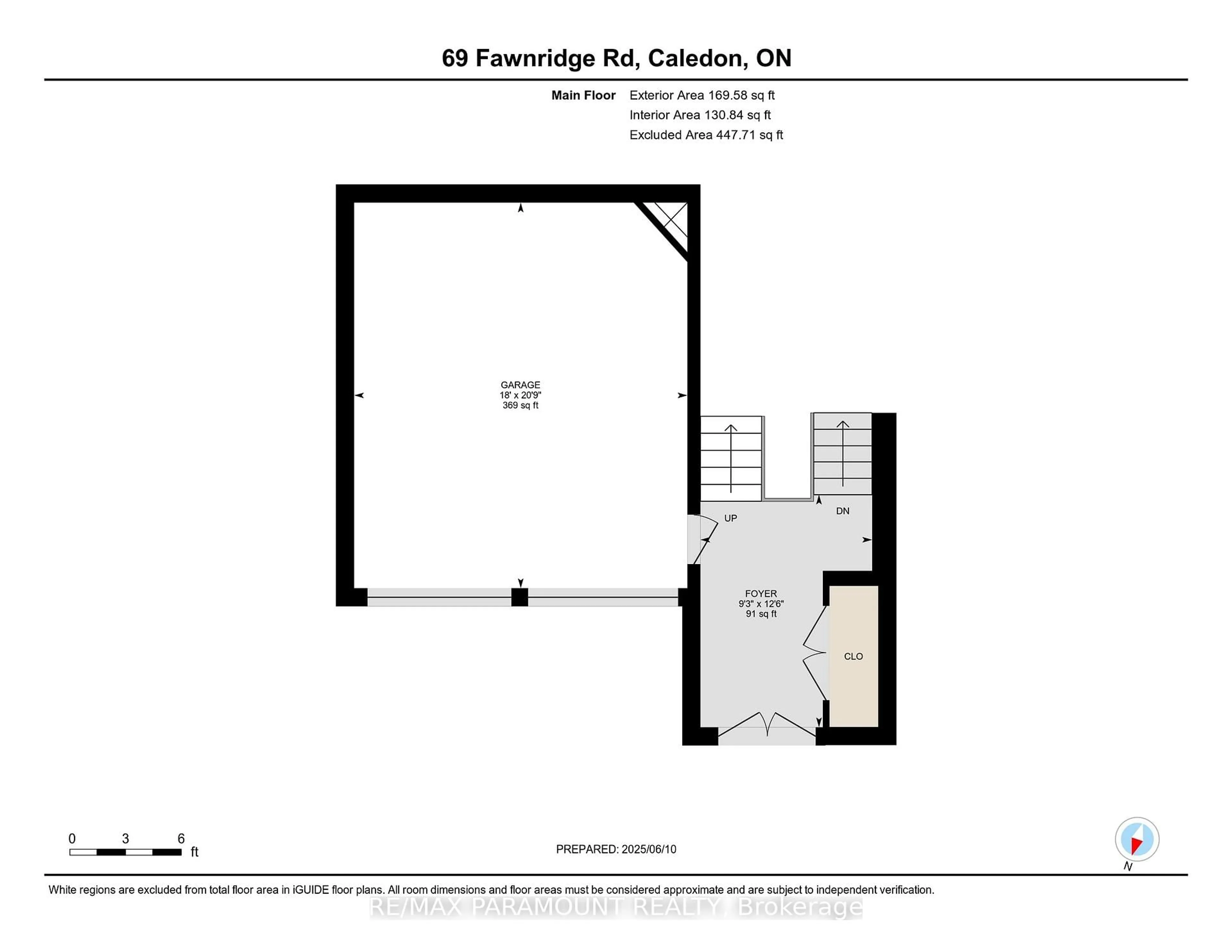 Floor plan for 69 Fawnridge Rd, Caledon Ontario L7C 3V3