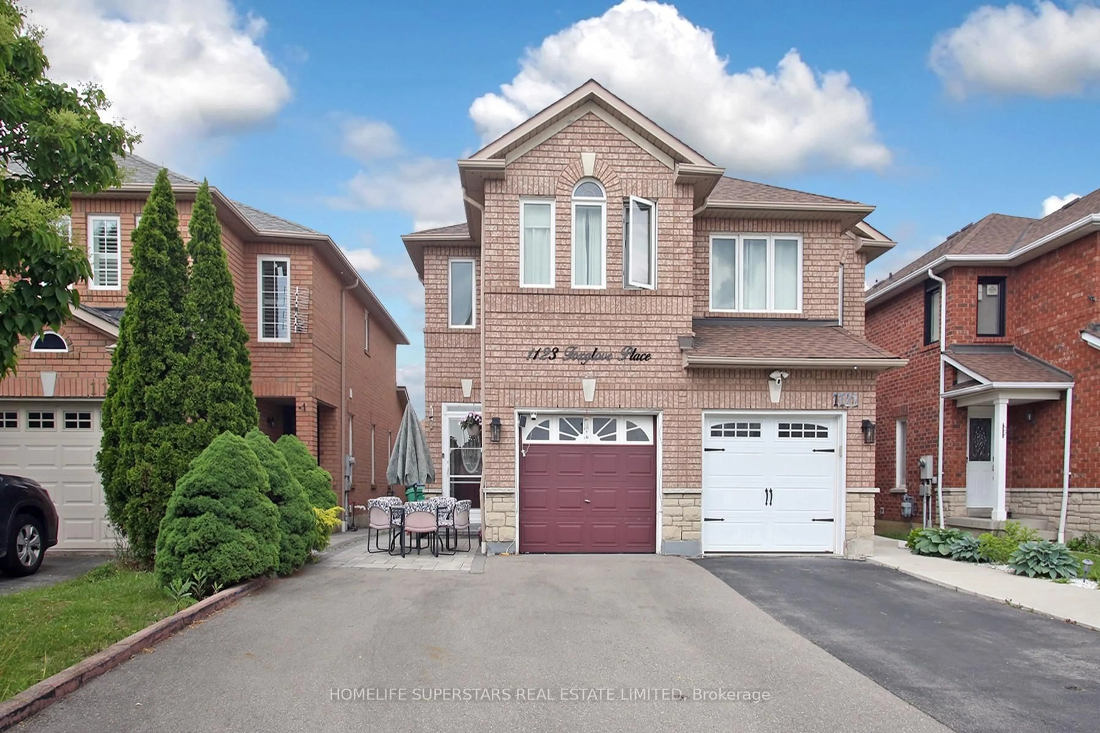 Home with brick exterior material, street for 1123 Foxglove Pl, Mississauga Ontario L5V 2N4