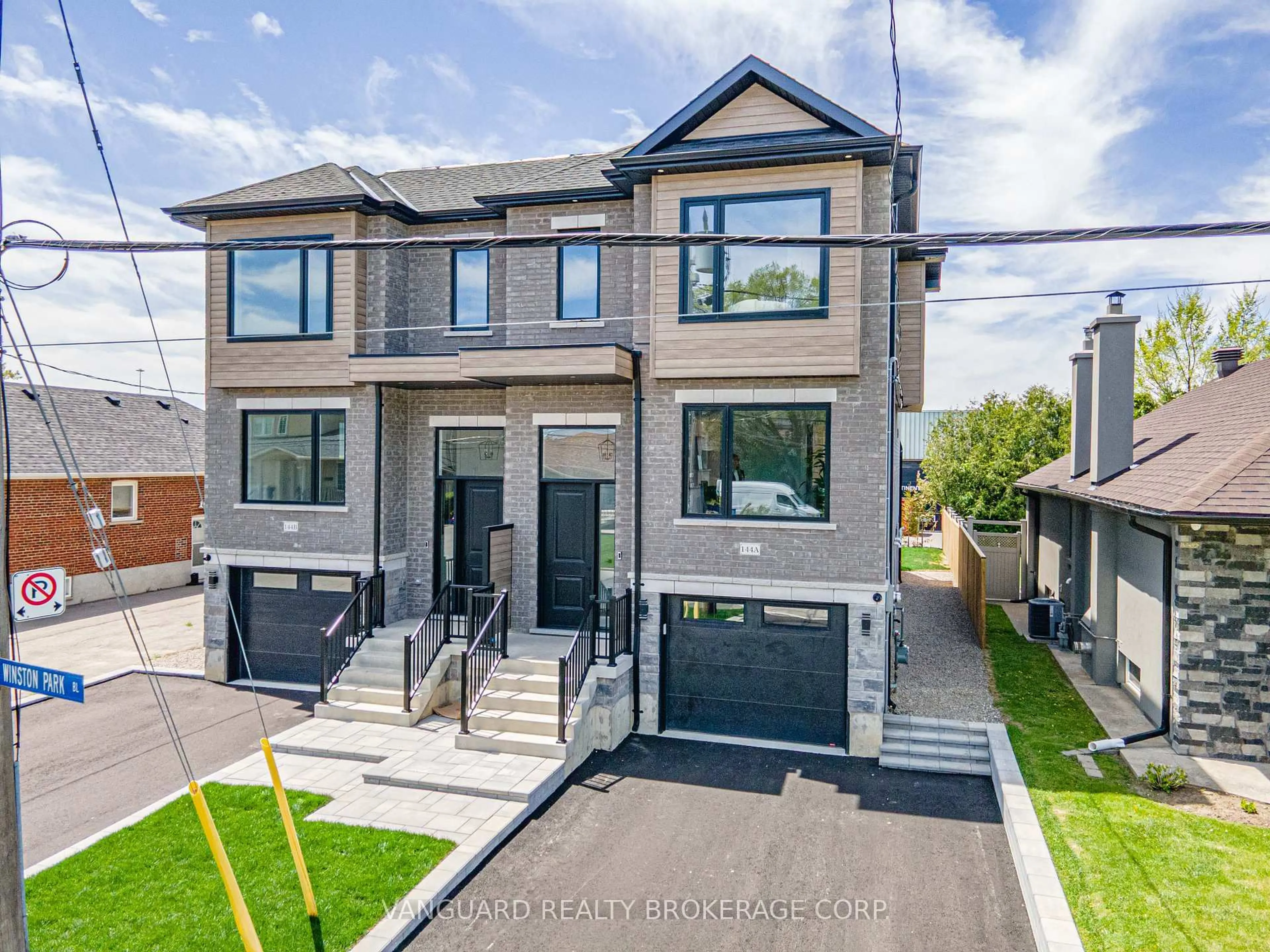 Home with brick exterior material, street for 144 Winston Park Blvd #A, Toronto Ontario M3K 1C5