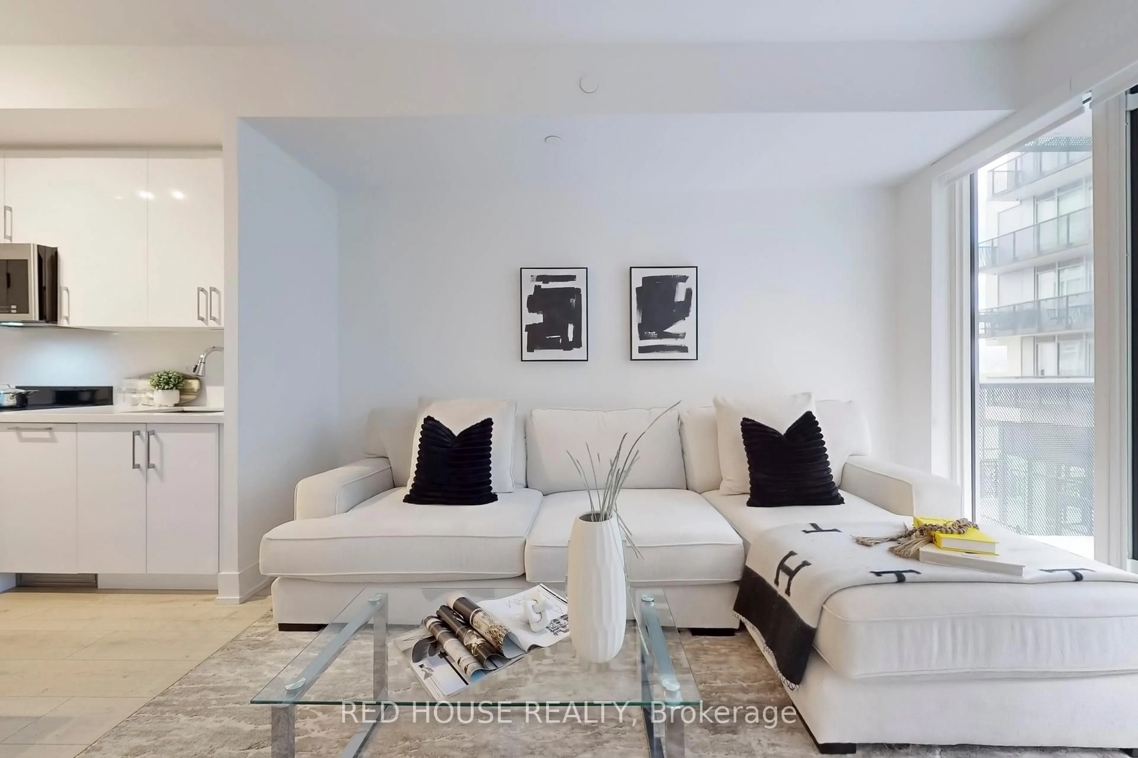 Living room with furniture, unknown for 2450 Old Bronte Rd #219, Oakville Ontario L6M 5P6